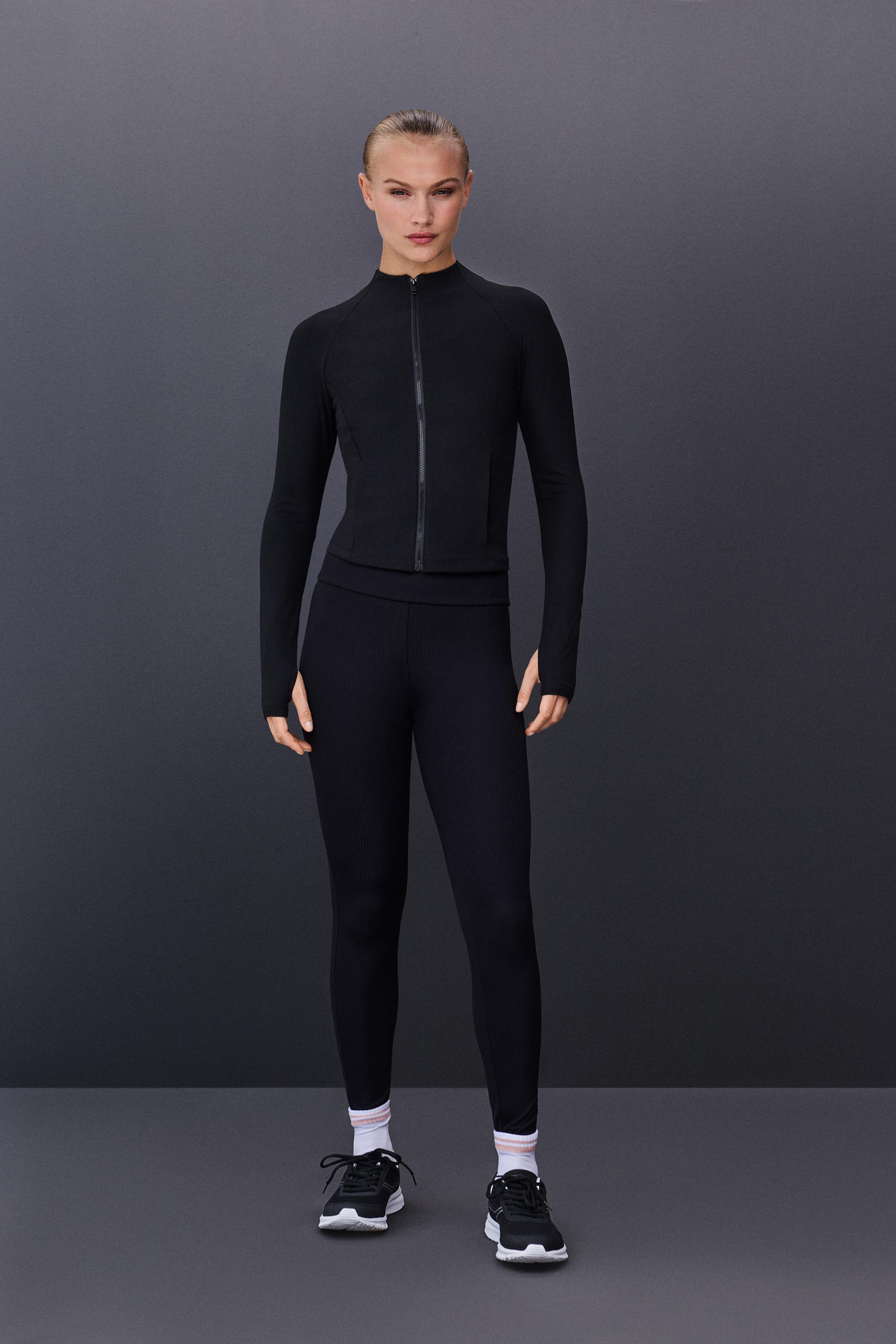 Basic sports leggings — BLACK