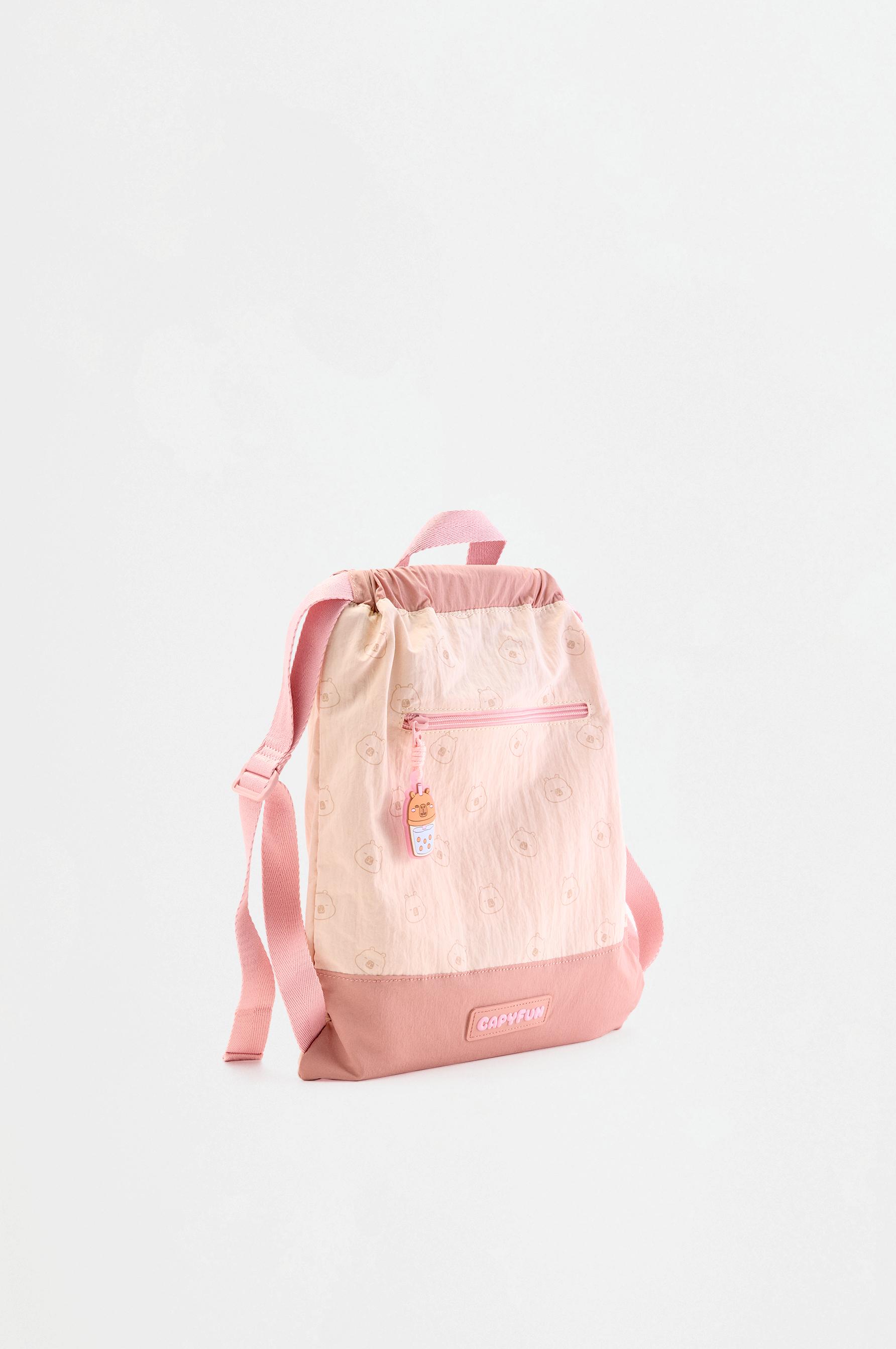 Capyfun drawstring backpack — ECRU