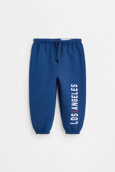 Pack of 2 printed relaxed joggers — BLUE 2