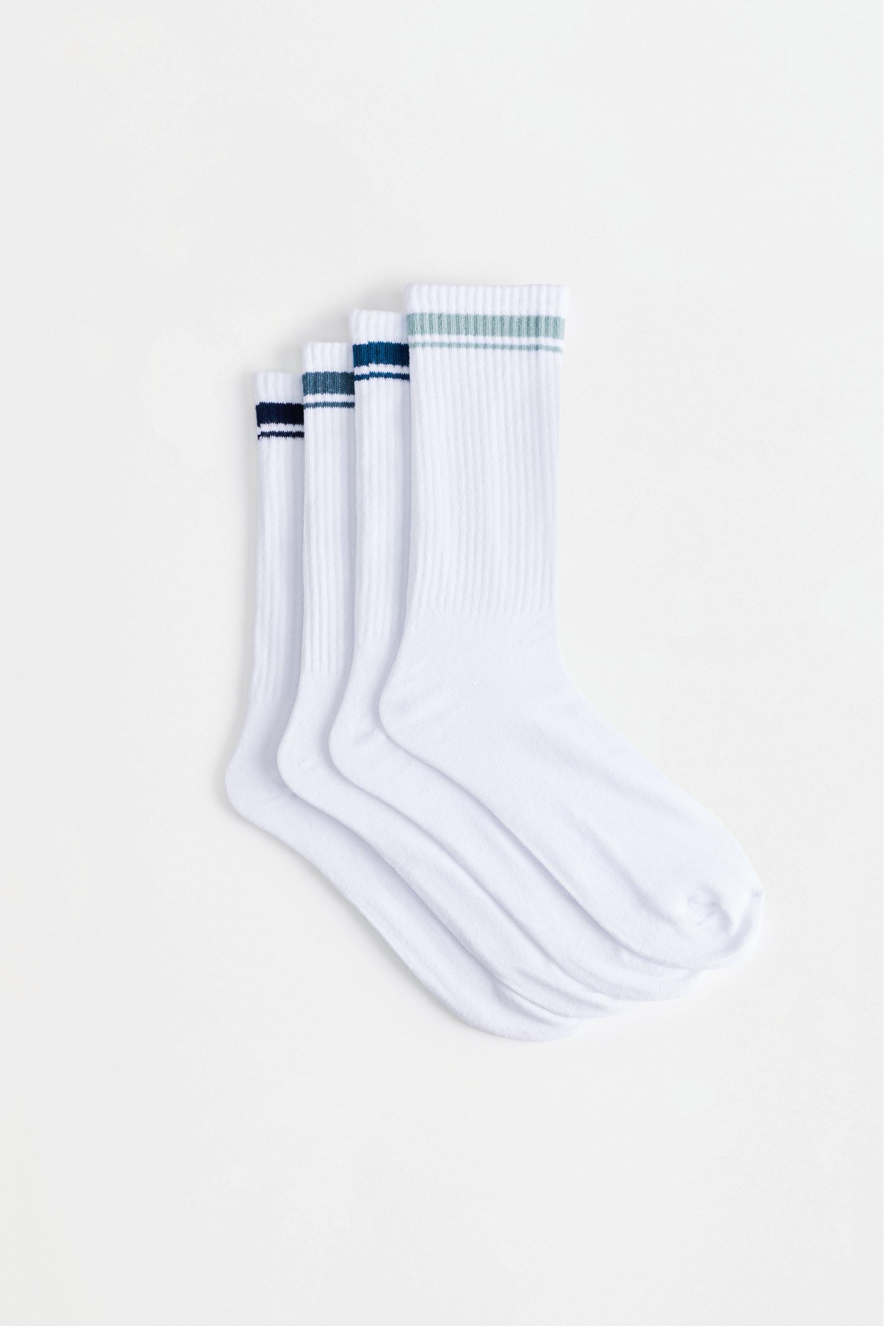 Calcetines largos rayas (Pack 4)
