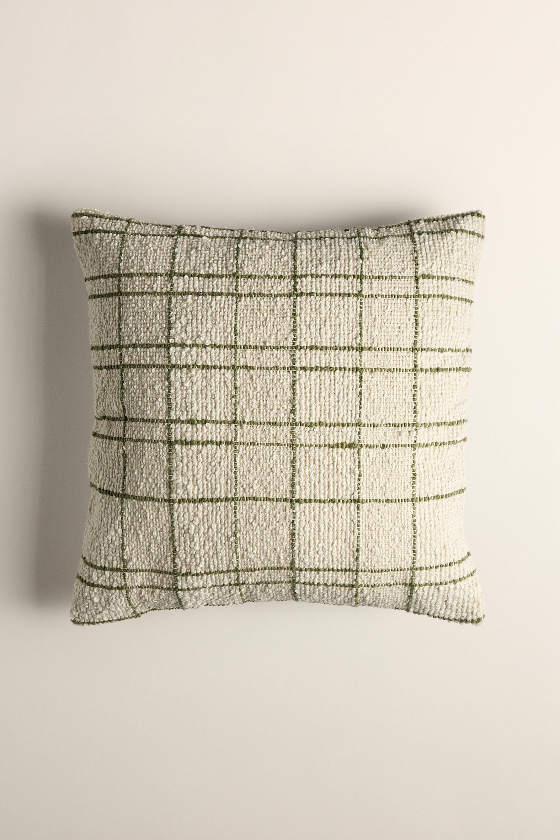Funda de cojín cuadros 50 x 50 cm