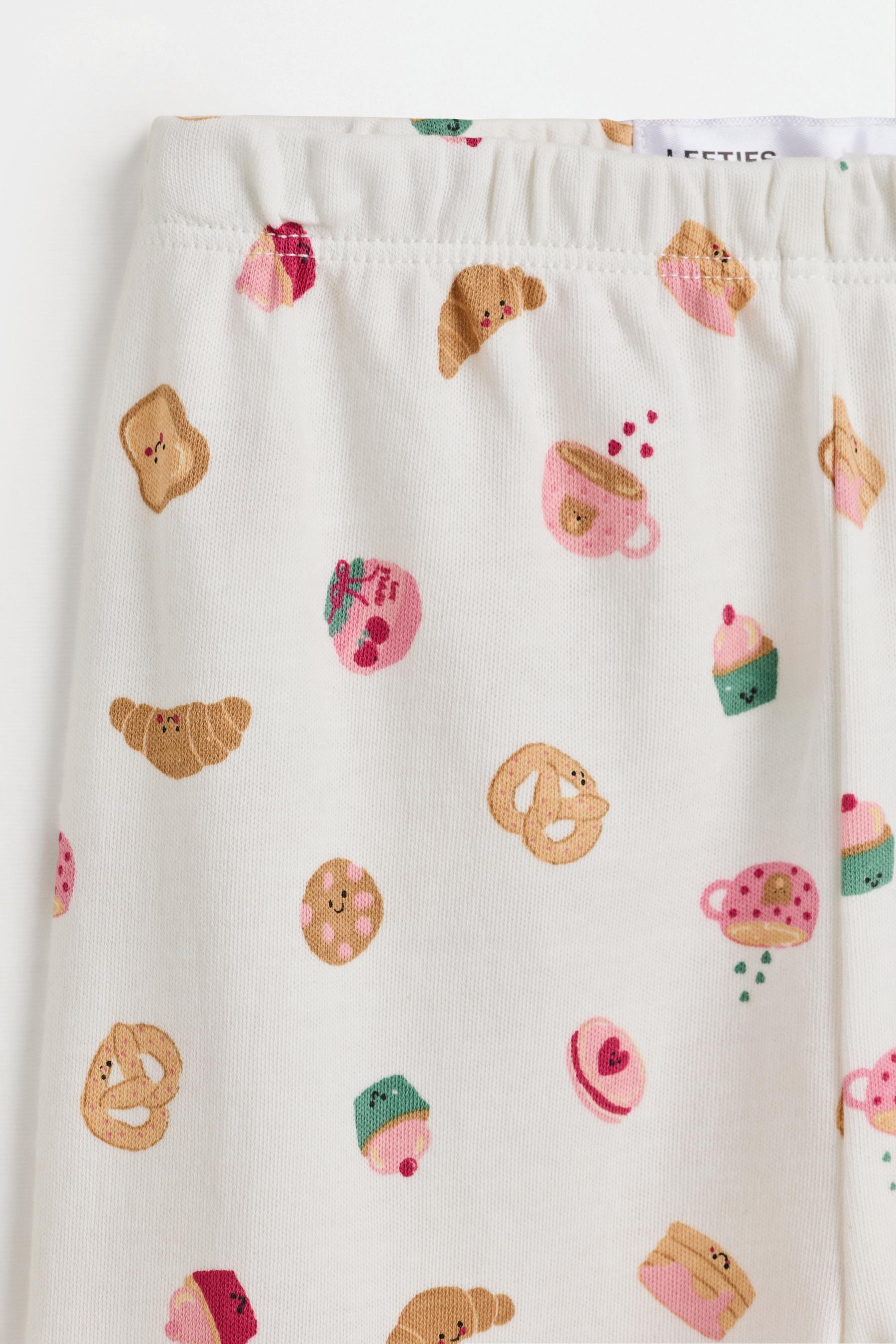 Printed interlock pyjamas — ECRU