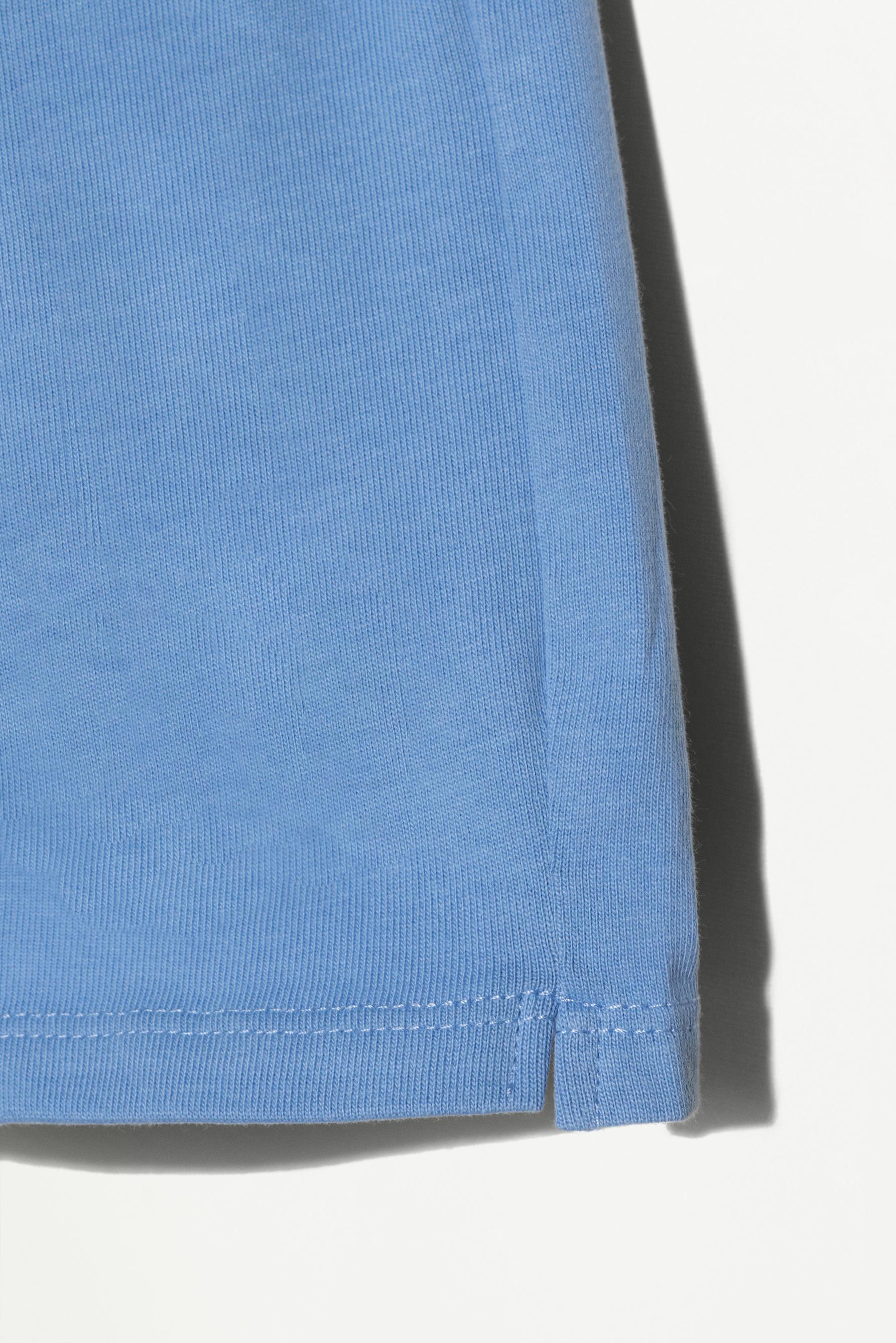 Heavy jersey T-shirt and Bermuda shorts set — INDIGO