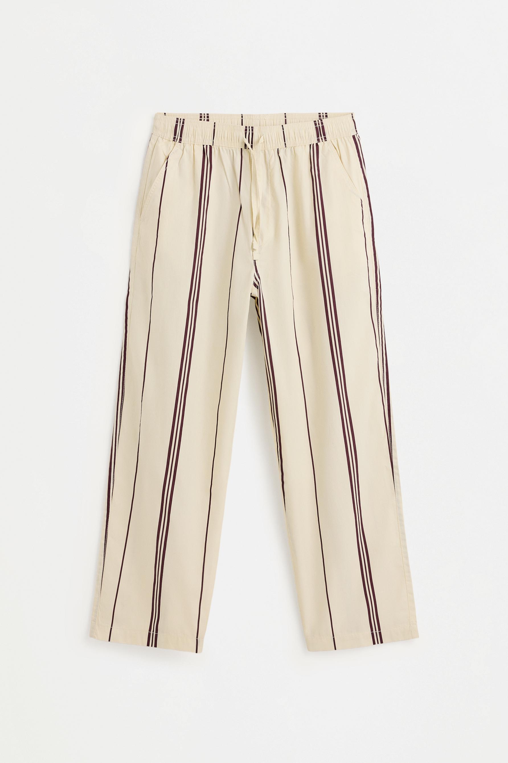 Men's | Beige stripe joggers — OFF WHITE