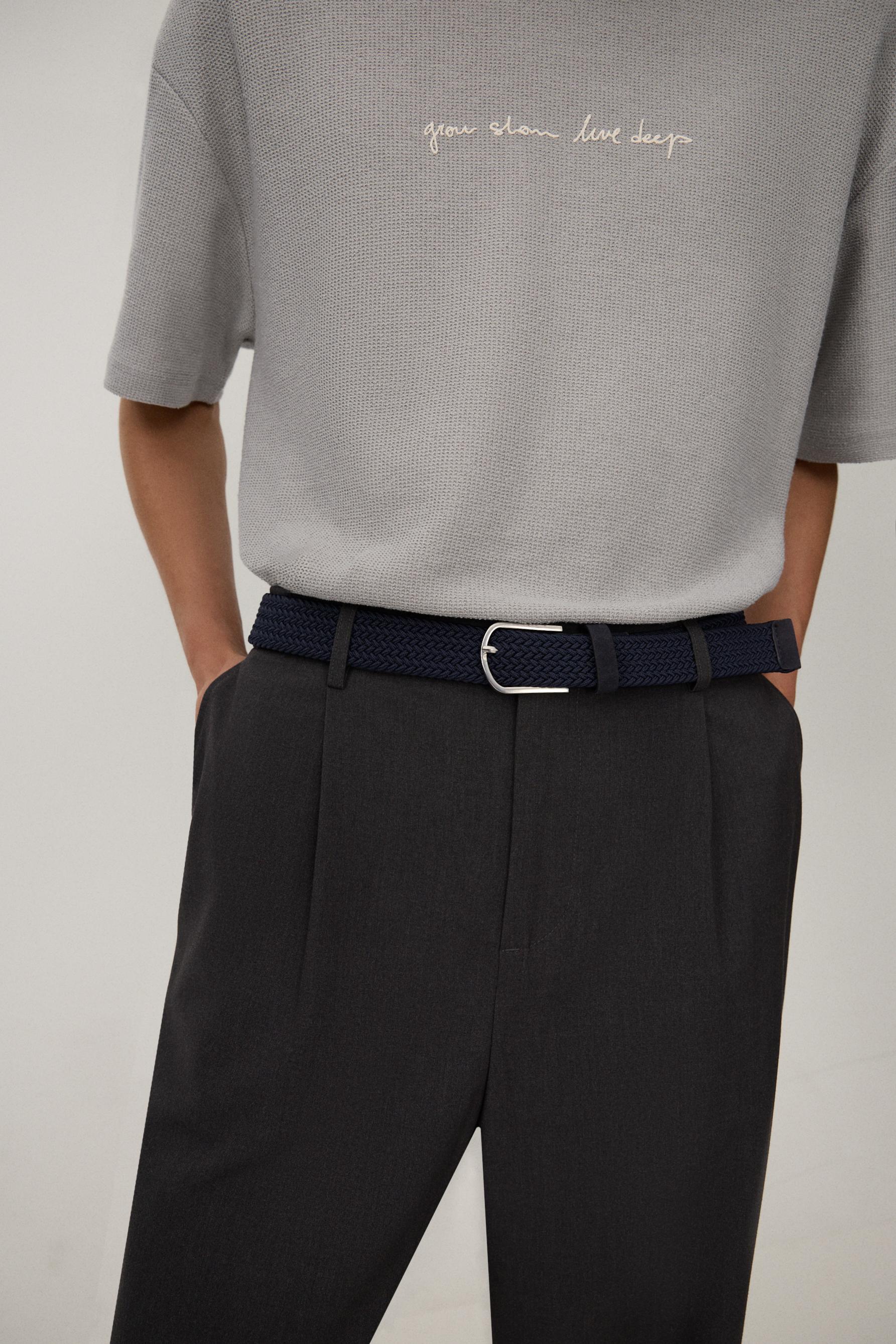 Cinturón trenzado elástico