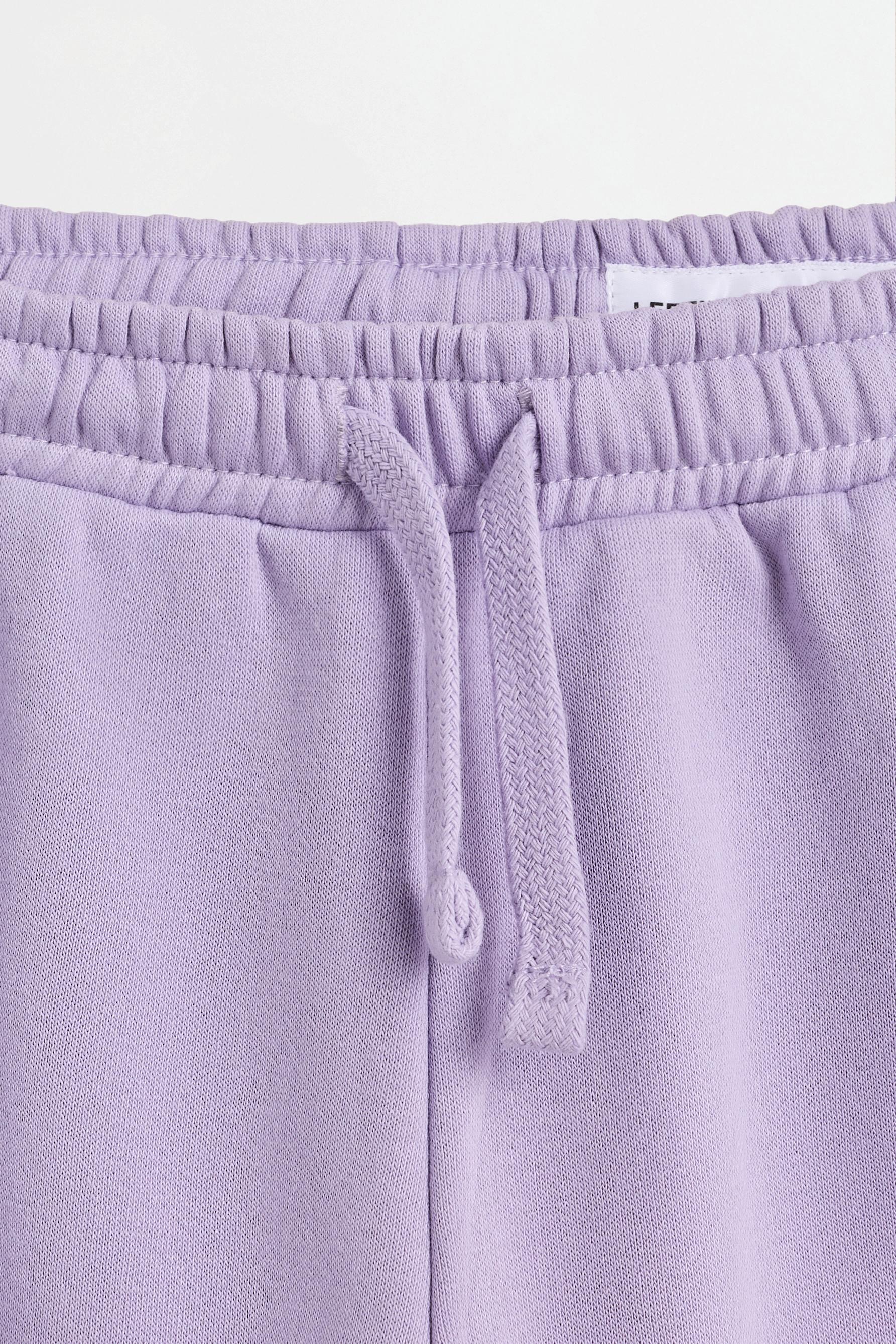 Pack of 2 plain plush trousers — PALE GREY