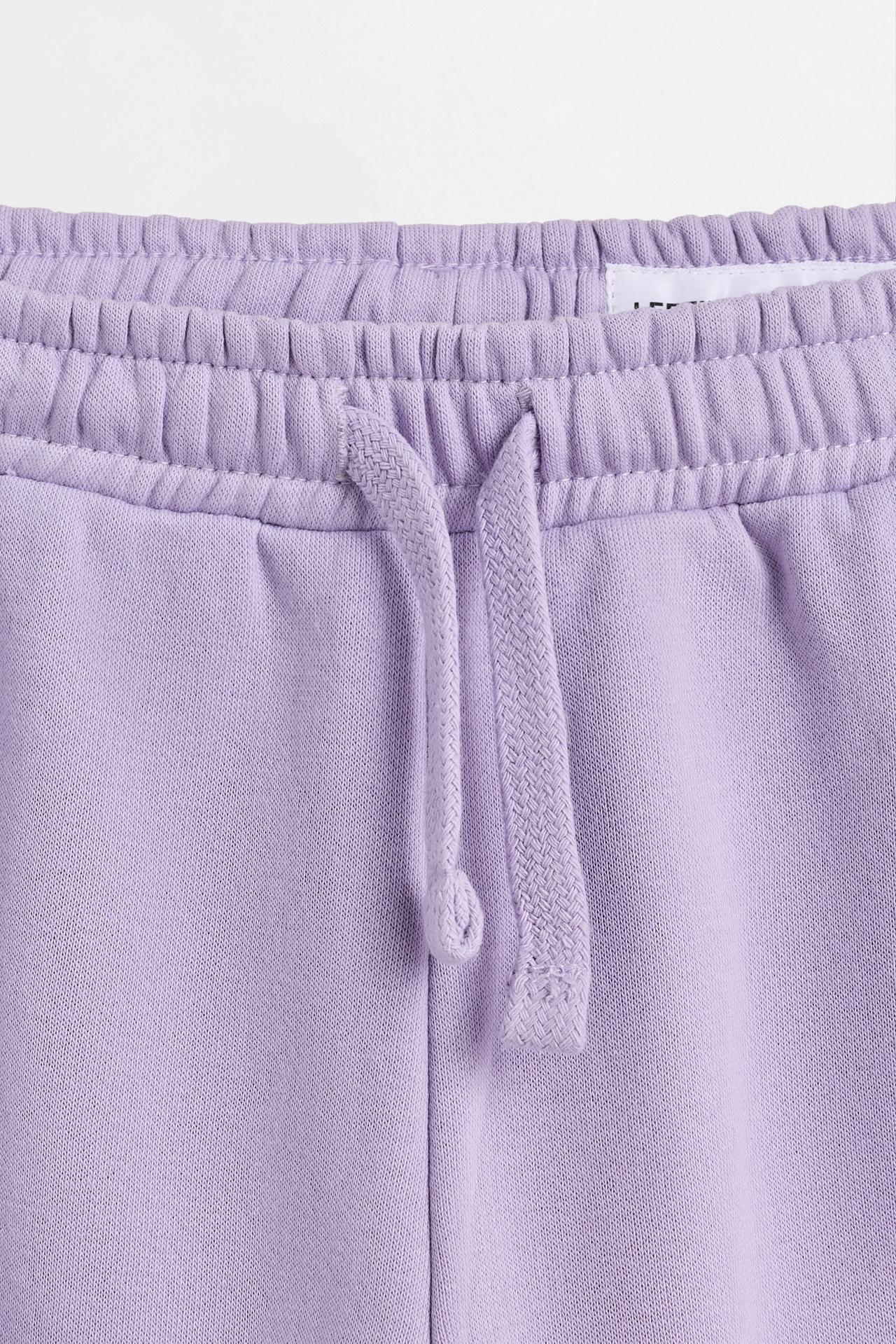 Pack of 2 plain plush trousers — PALE GREY