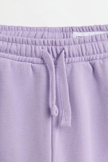 Pack of 2 plain plush trousers — PALE GREY 4