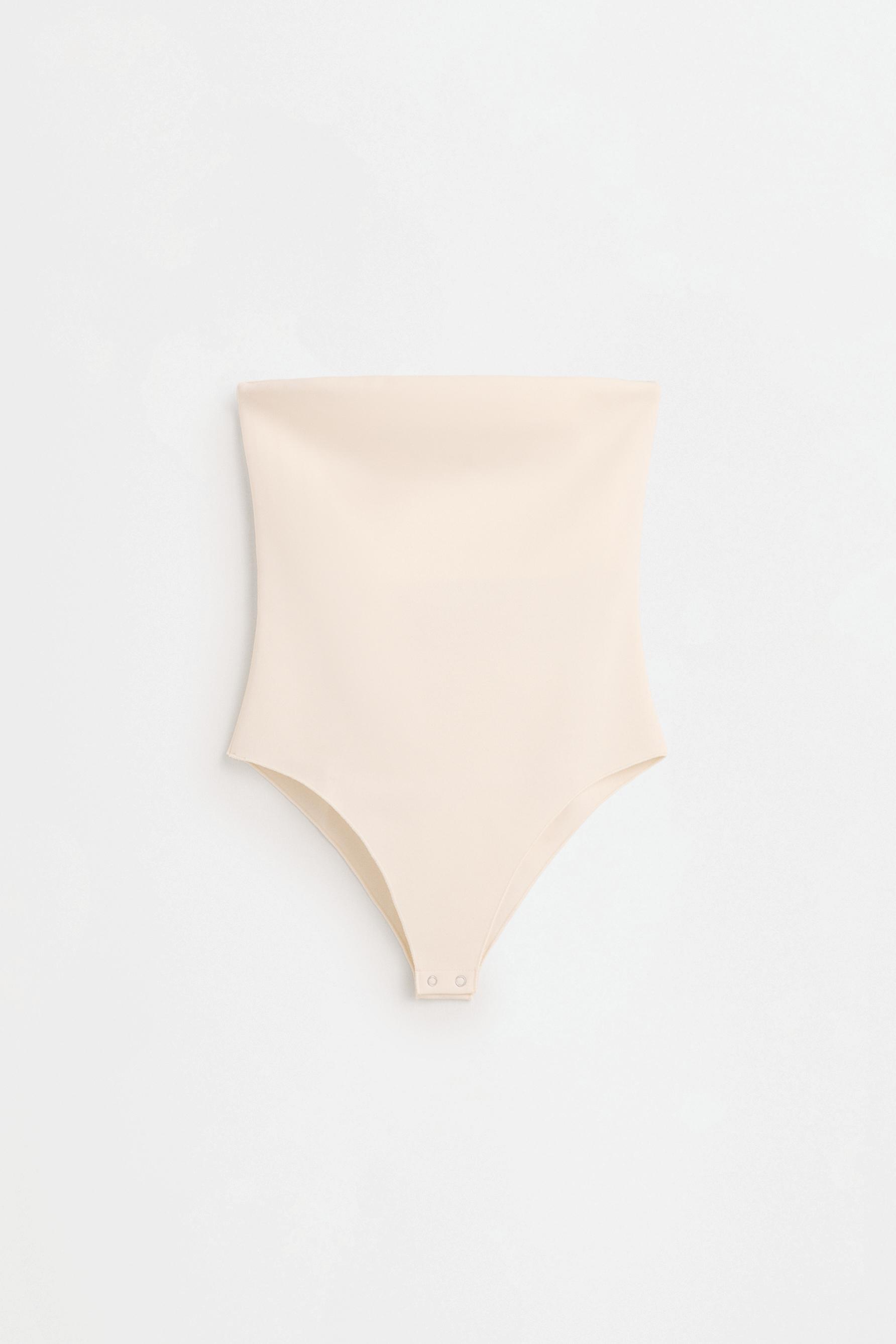 Bandeau bodysuit — OFF WHITE