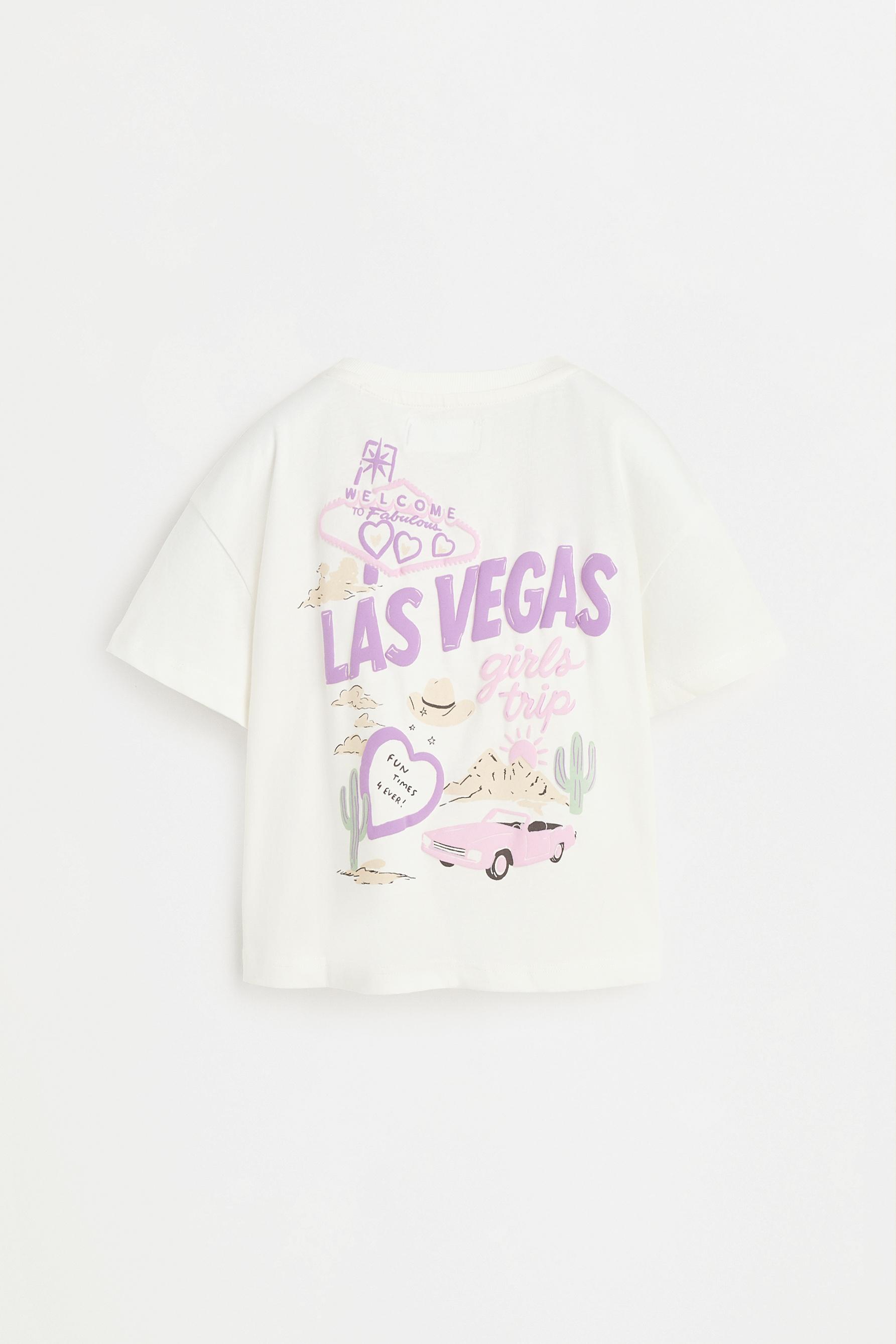 Raised print T-shirt — WHITE