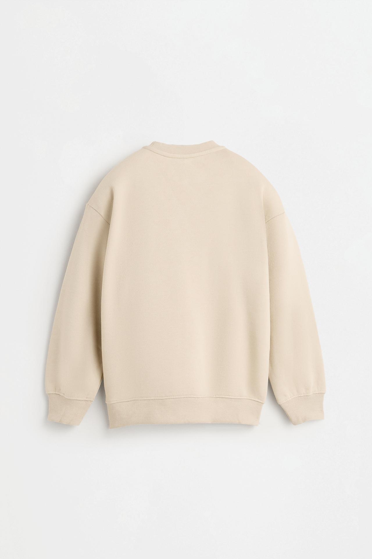 Printed sweatshirt — SAND