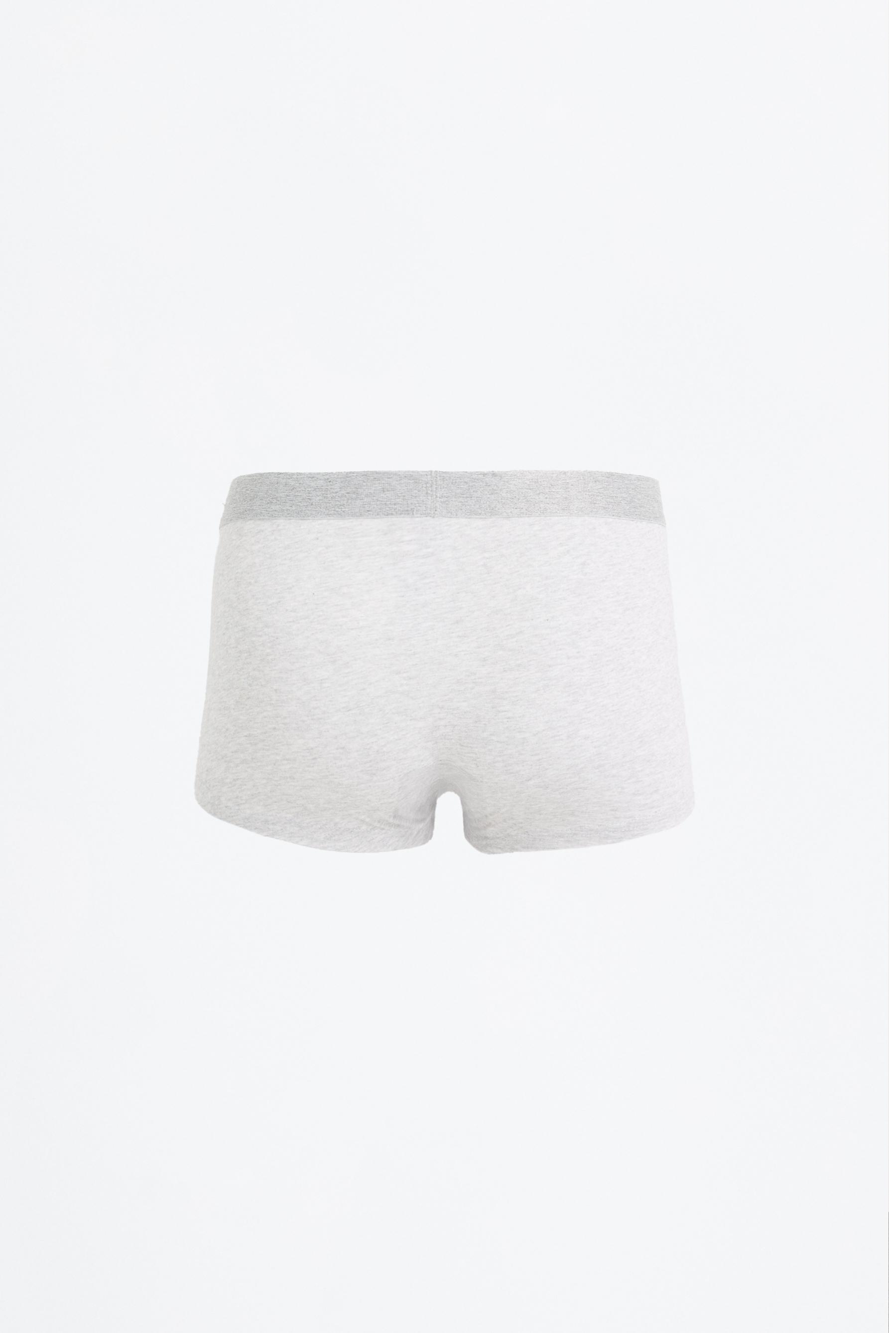 Pack of 7 plain boxers — GREY MARL