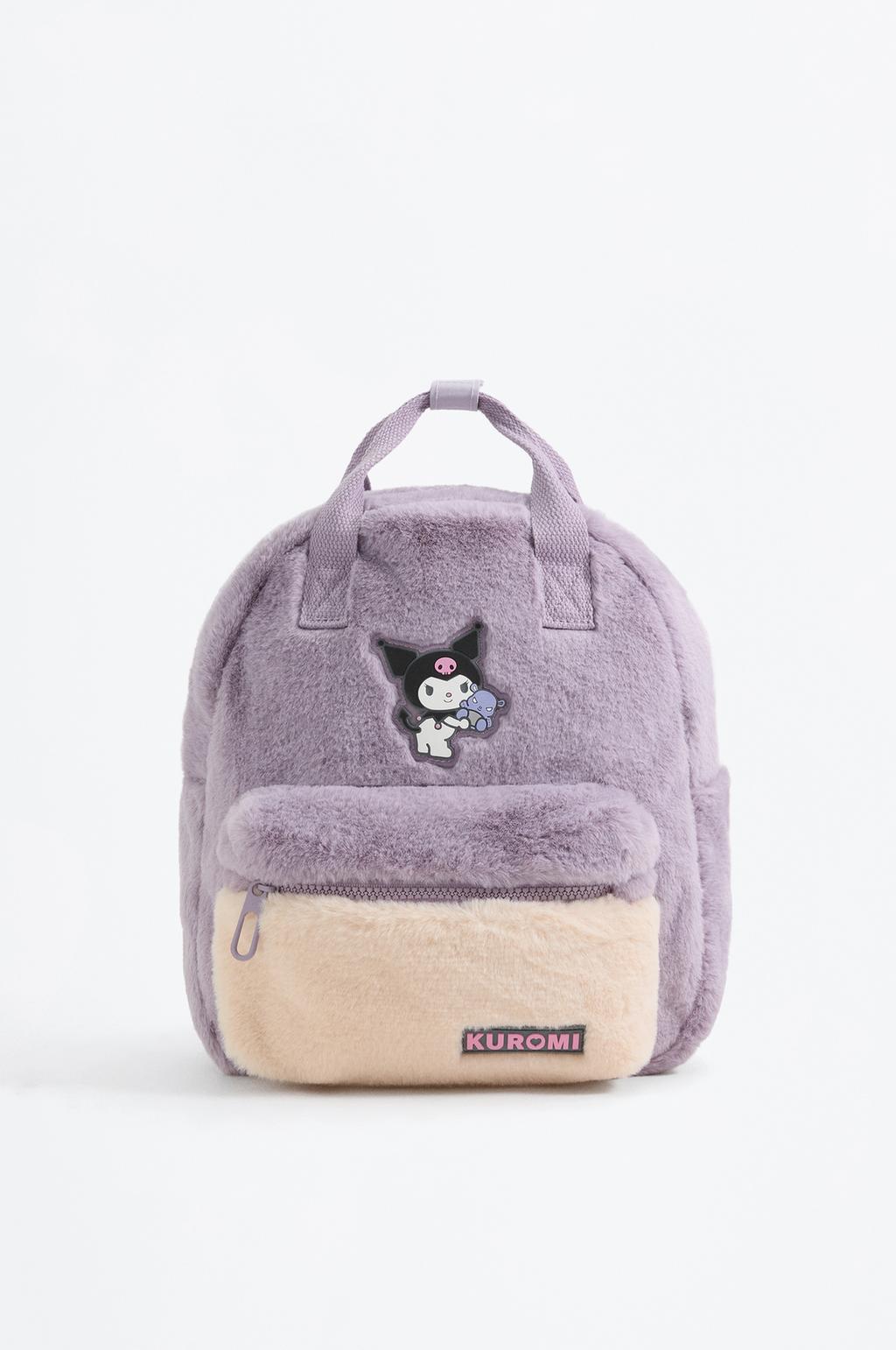 Kuromi Hello Kitty ©SANRIO faux fur backpack