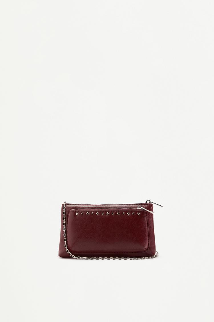 Crossbody bag — BURGUNDY