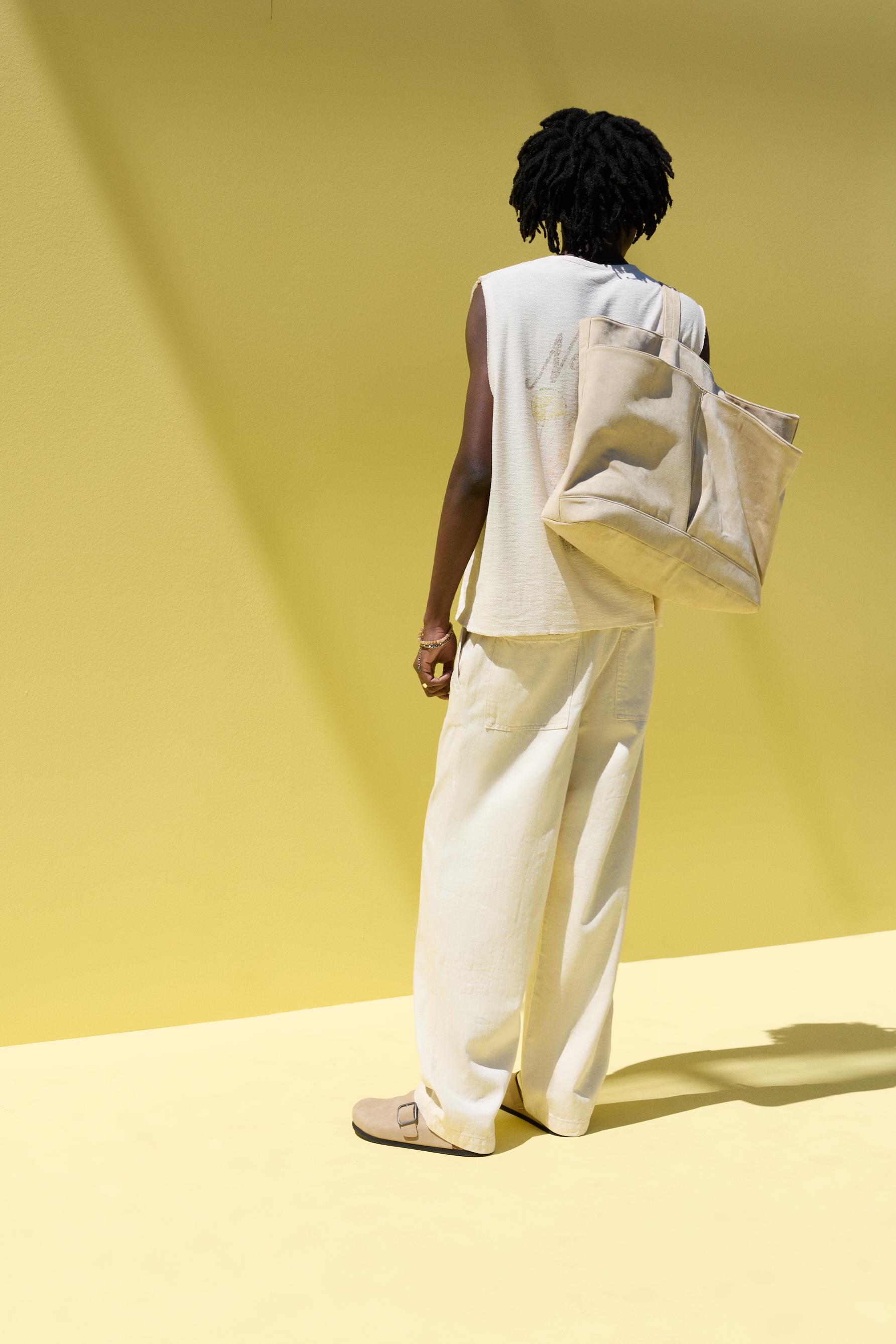 Baggy jogger jeans — ECRU