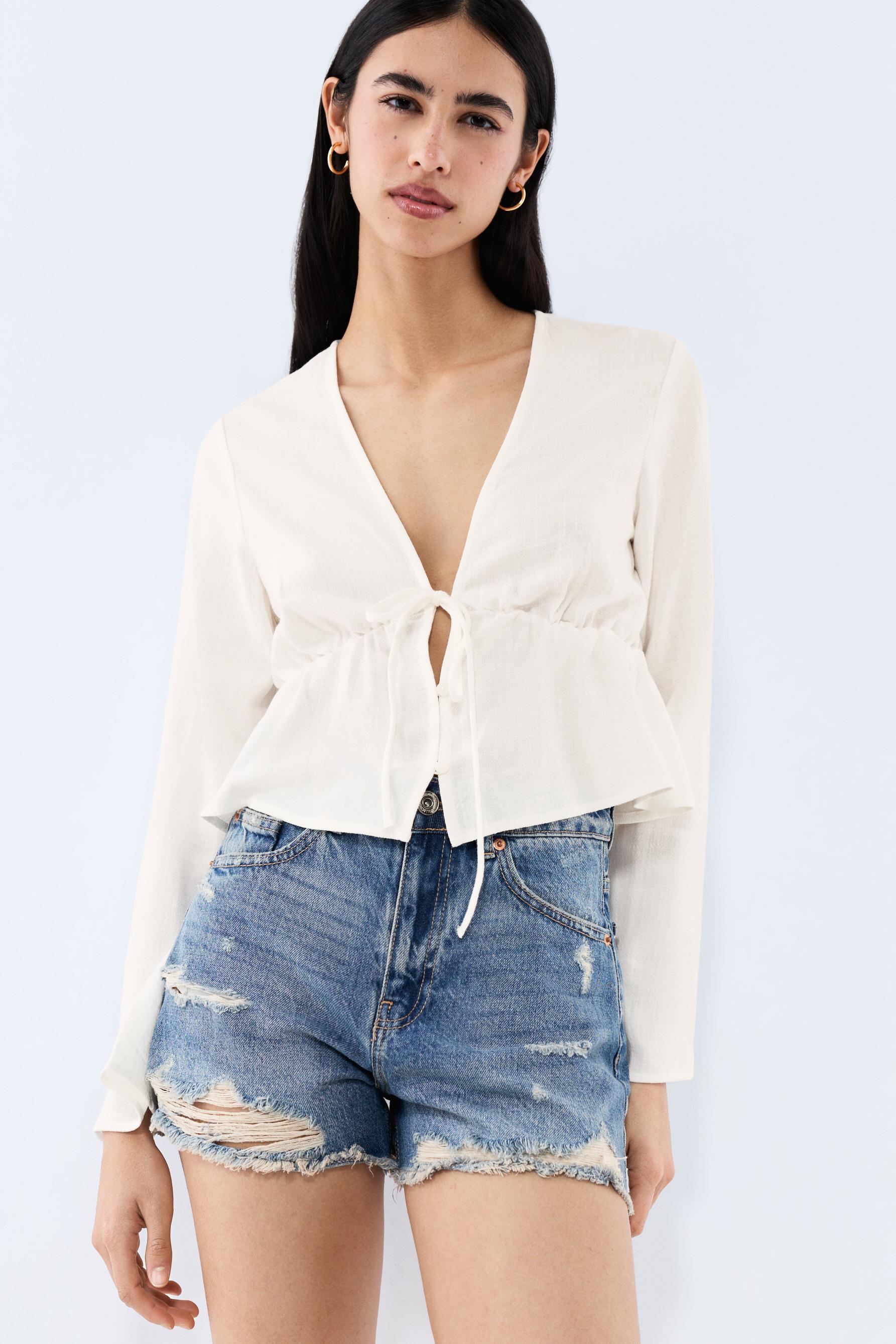 Camisa rústica lazada