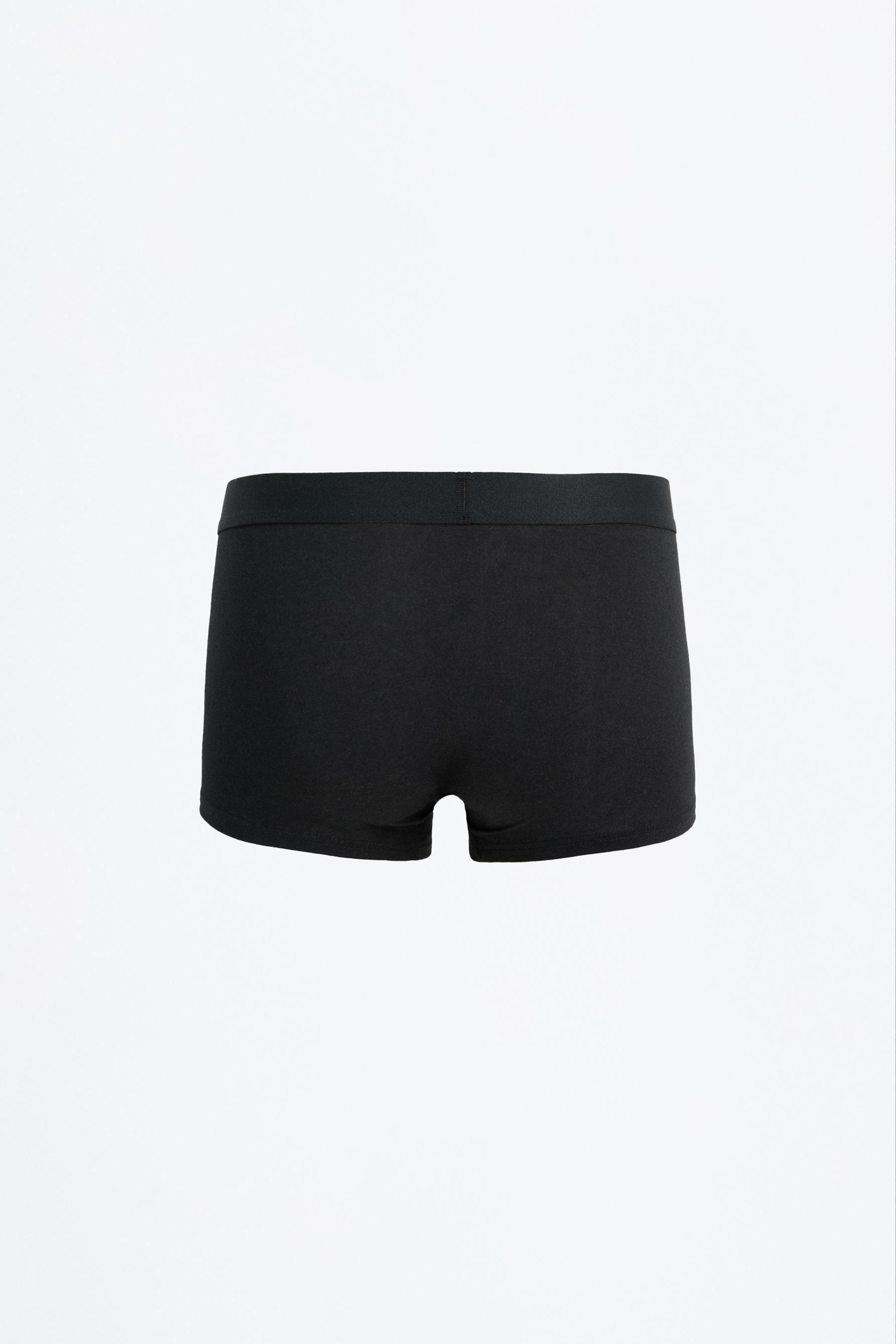 Pack of 7 plain boxers — BLACK