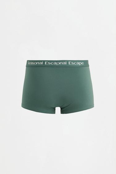 Slogan Boxer Briefs (5-Pack) — ECRU 8