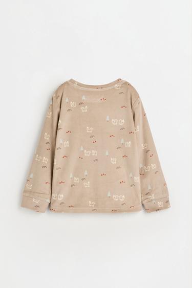Printed velvety pyjamas — OCHRE 4