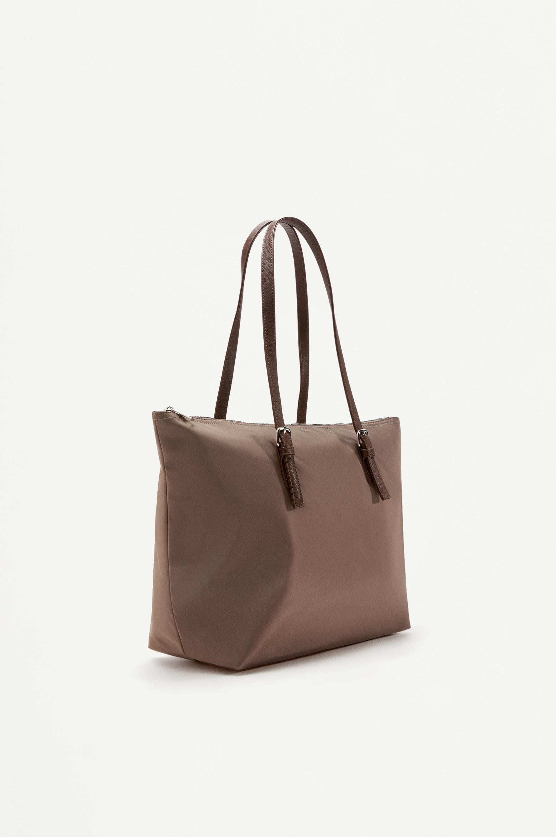 Nylon shopper bag — GREY