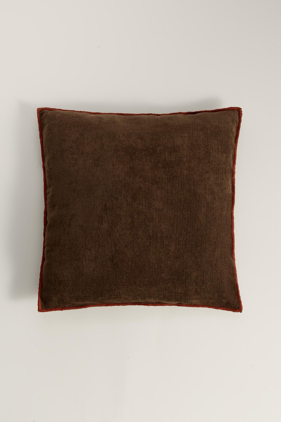 Cuscino In Ciniglia Marrone 55,9x55,9 Cm Homestreet Evans Lichfield - Morbido E Lusso Per Divano