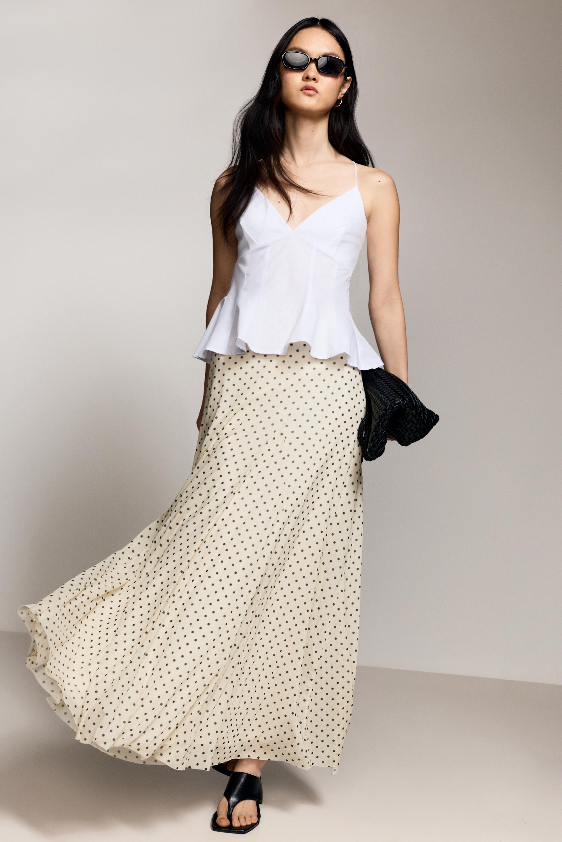 Peplum top — WHITE