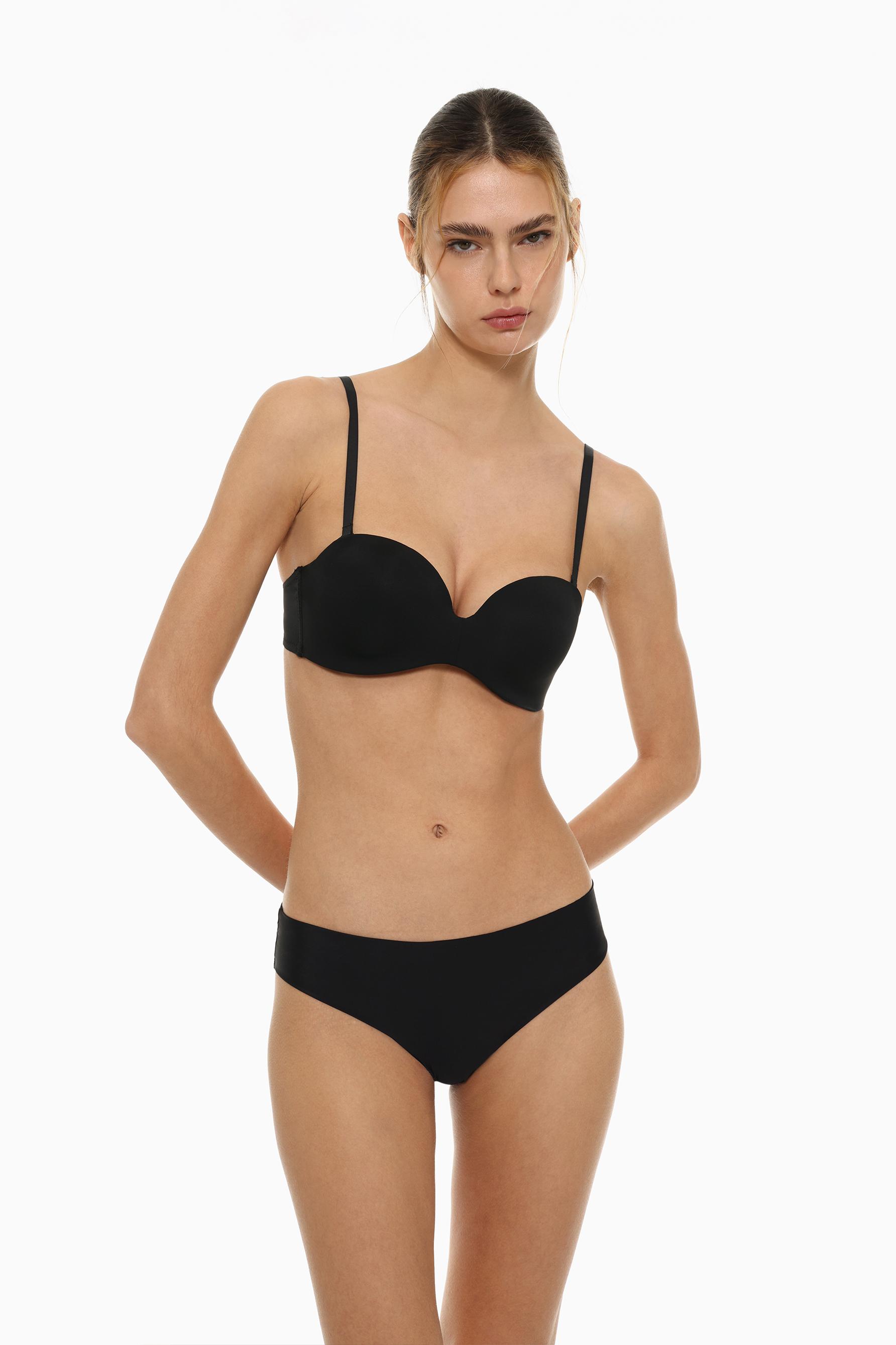 Sujetador balconette microfibra