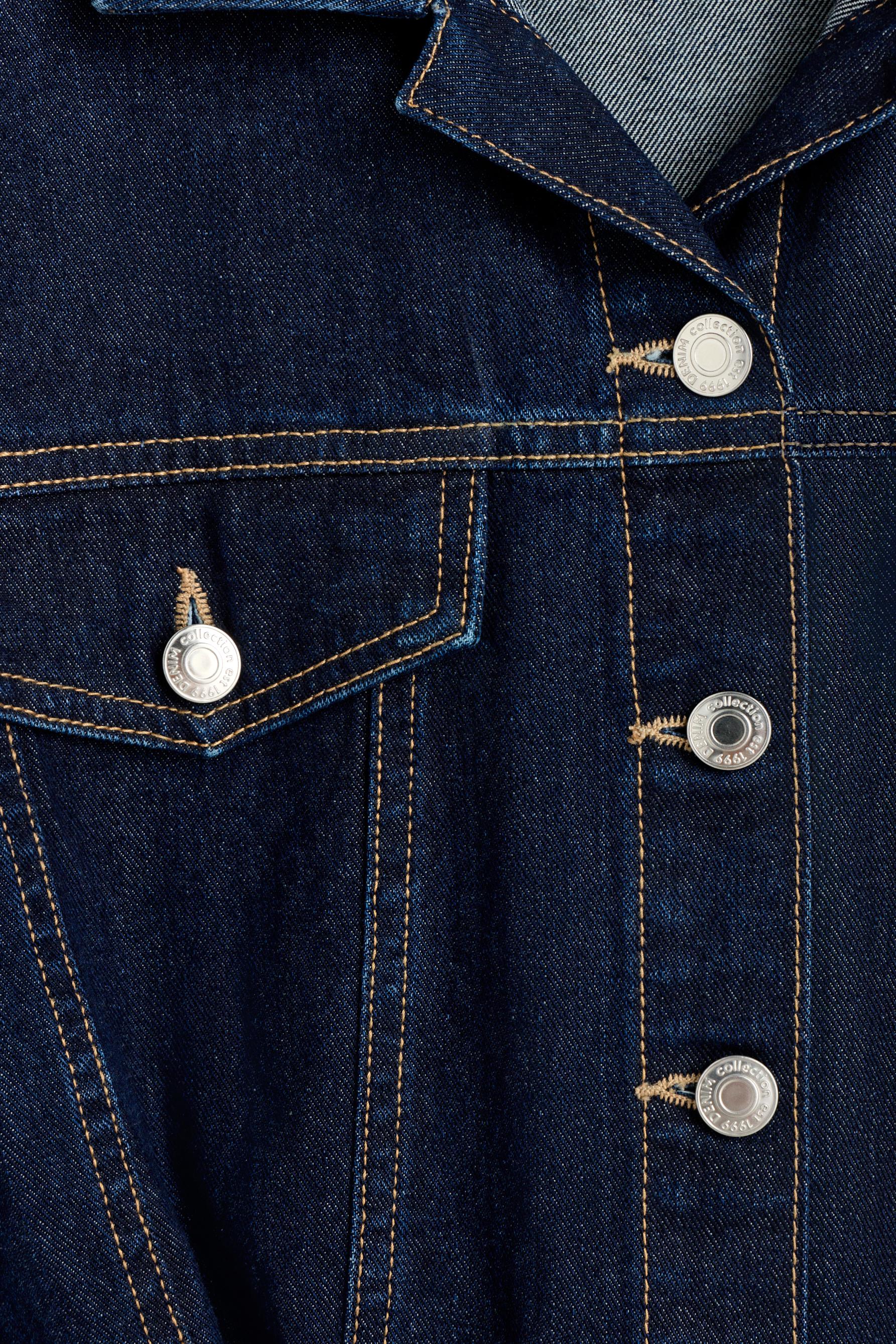 Short denim jumpsuit — BLUE