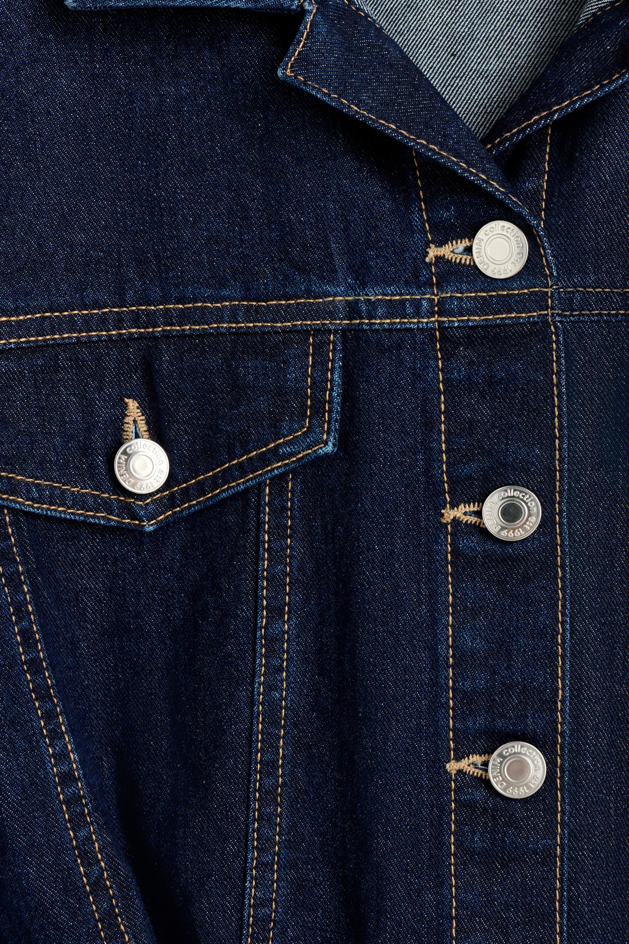 Short denim jumpsuit — BLUE