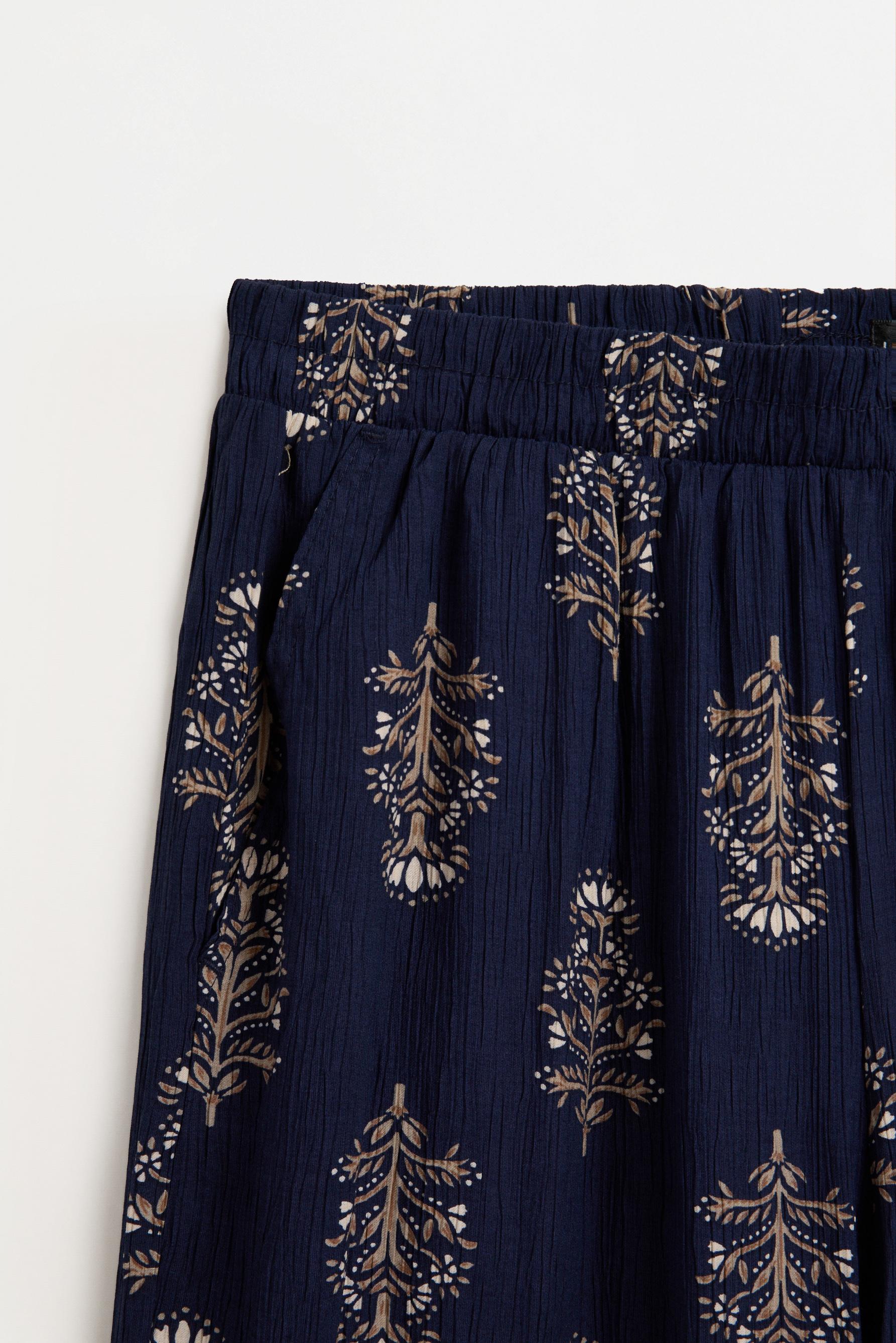 Textured culottes — DEEP BLUE