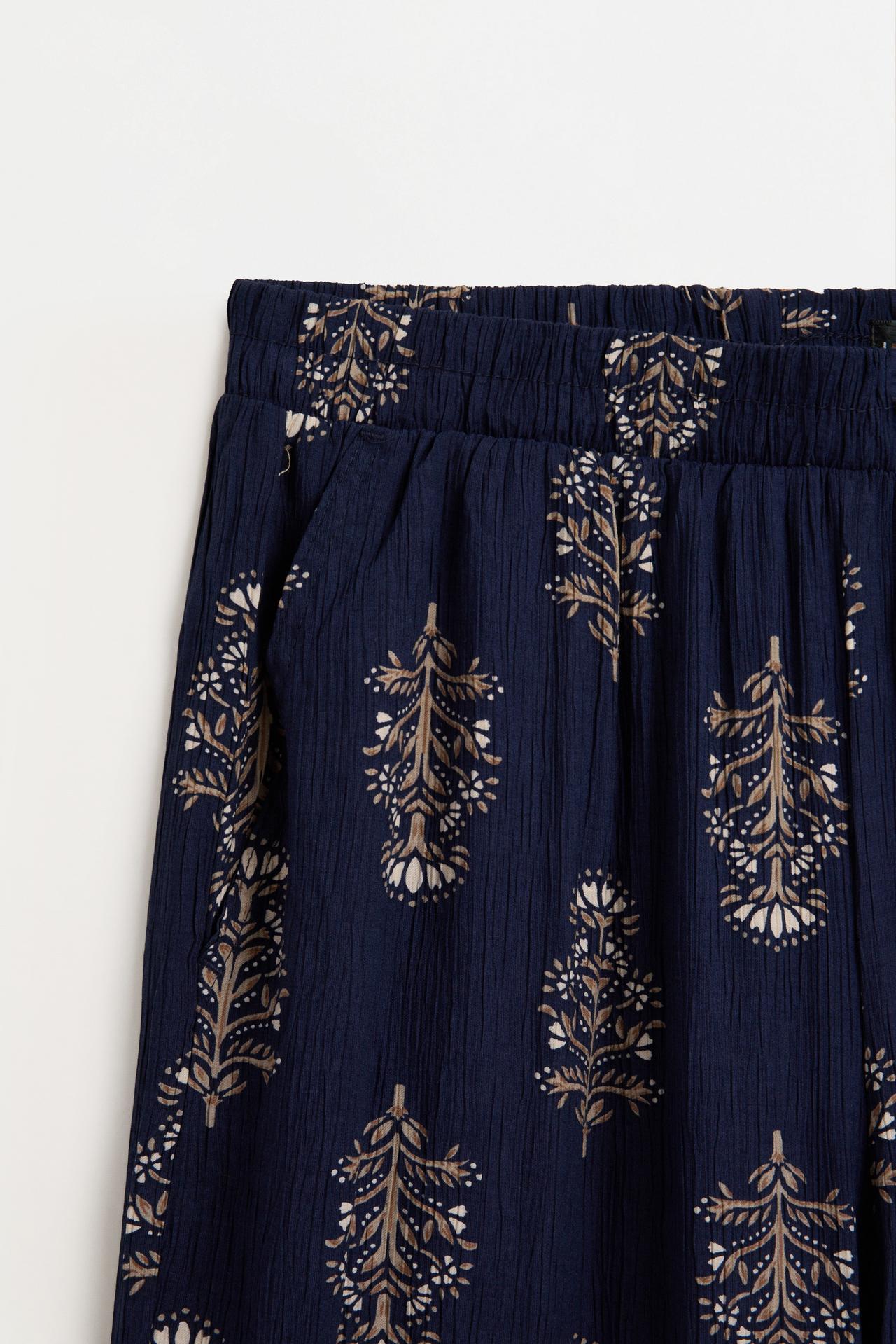 Textured culottes — DEEP BLUE