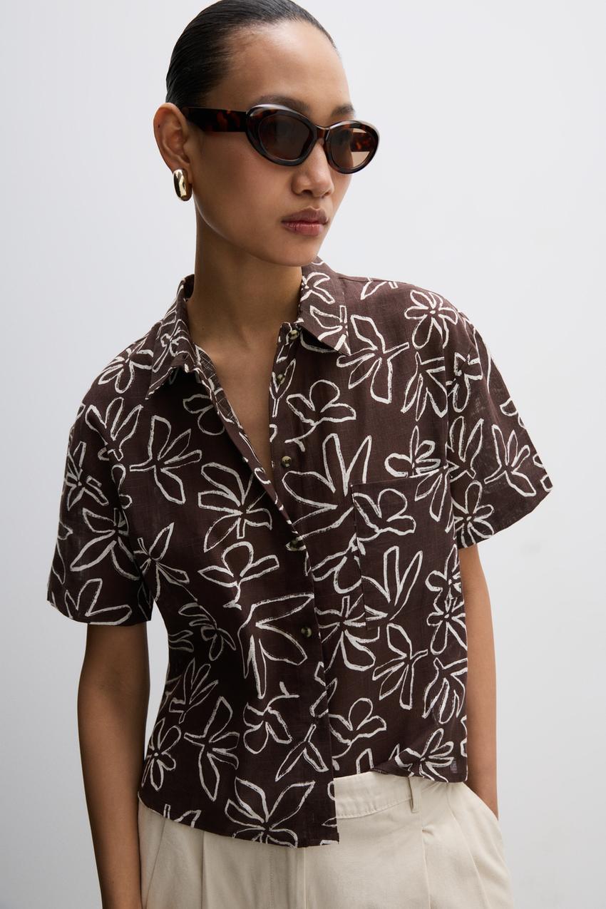 Camisa básica manga corta Camisas Blusas ROPA Mujer