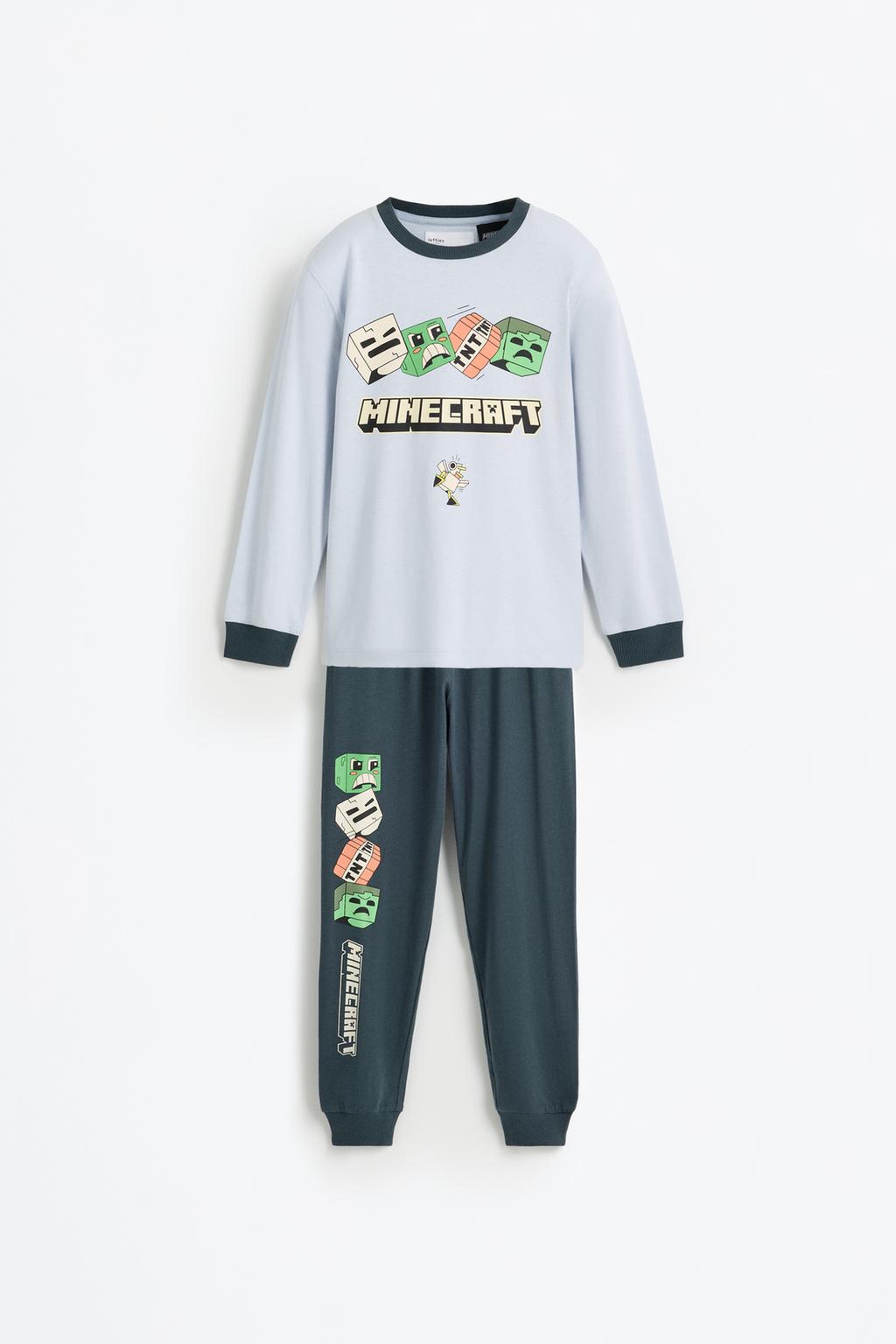 Pijama Minecraft glow in the dark