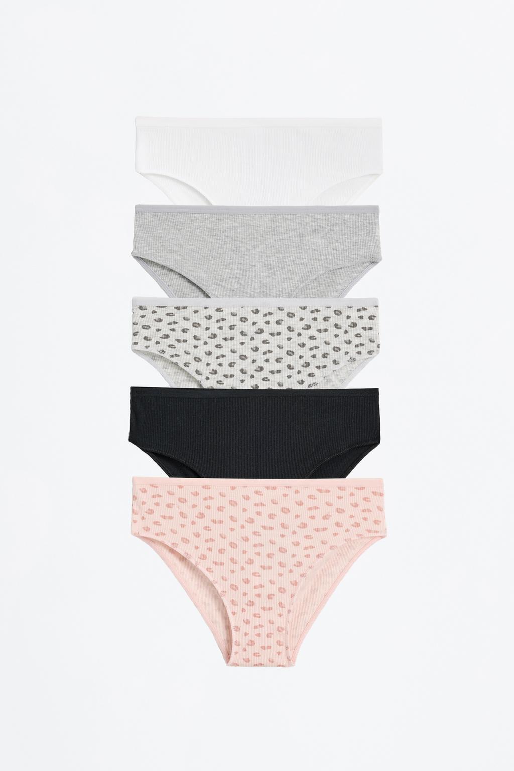 Pack 5 slip hipster stampa animalier
