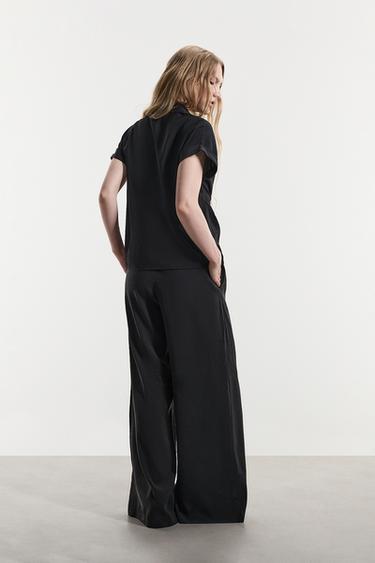 Soft-touch culottes — BLACK 4