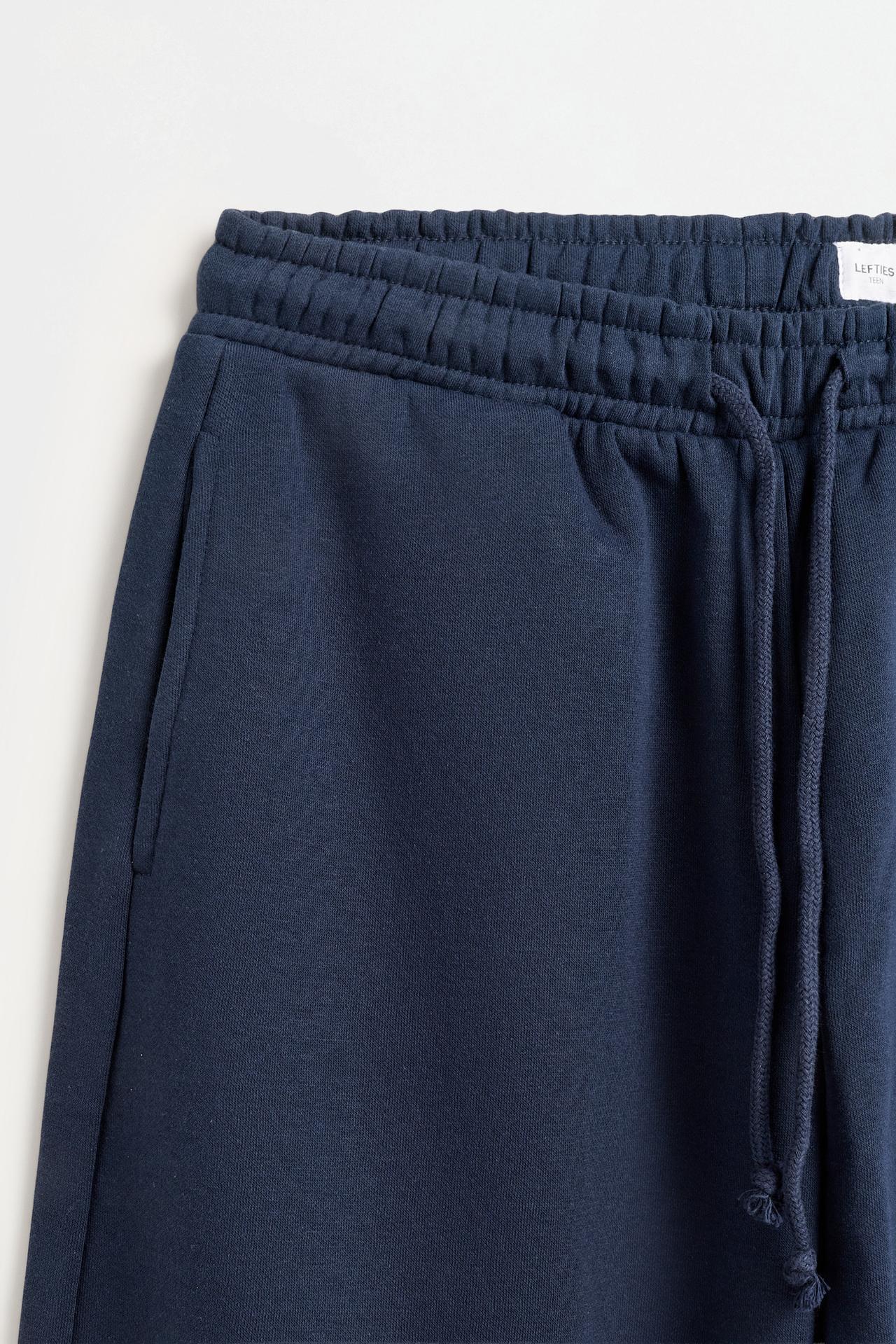 Plush barrel trousers — NAVY