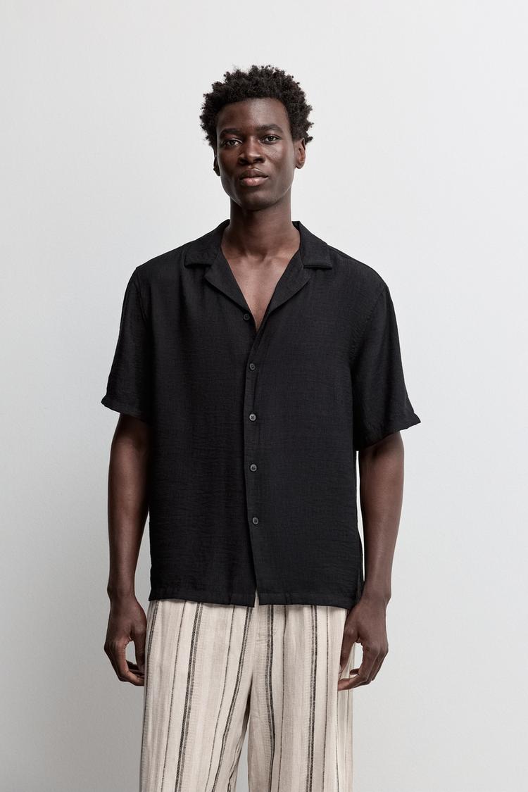 Flowing shirt — BLACK