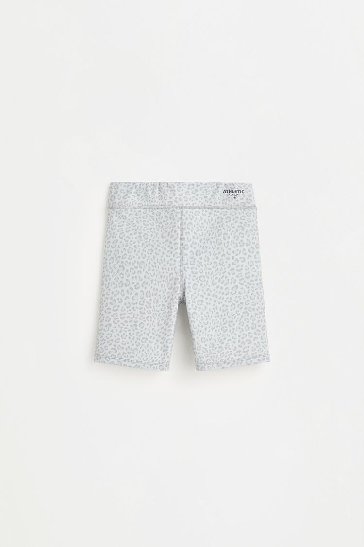 Printed cycling leggings — STONE
