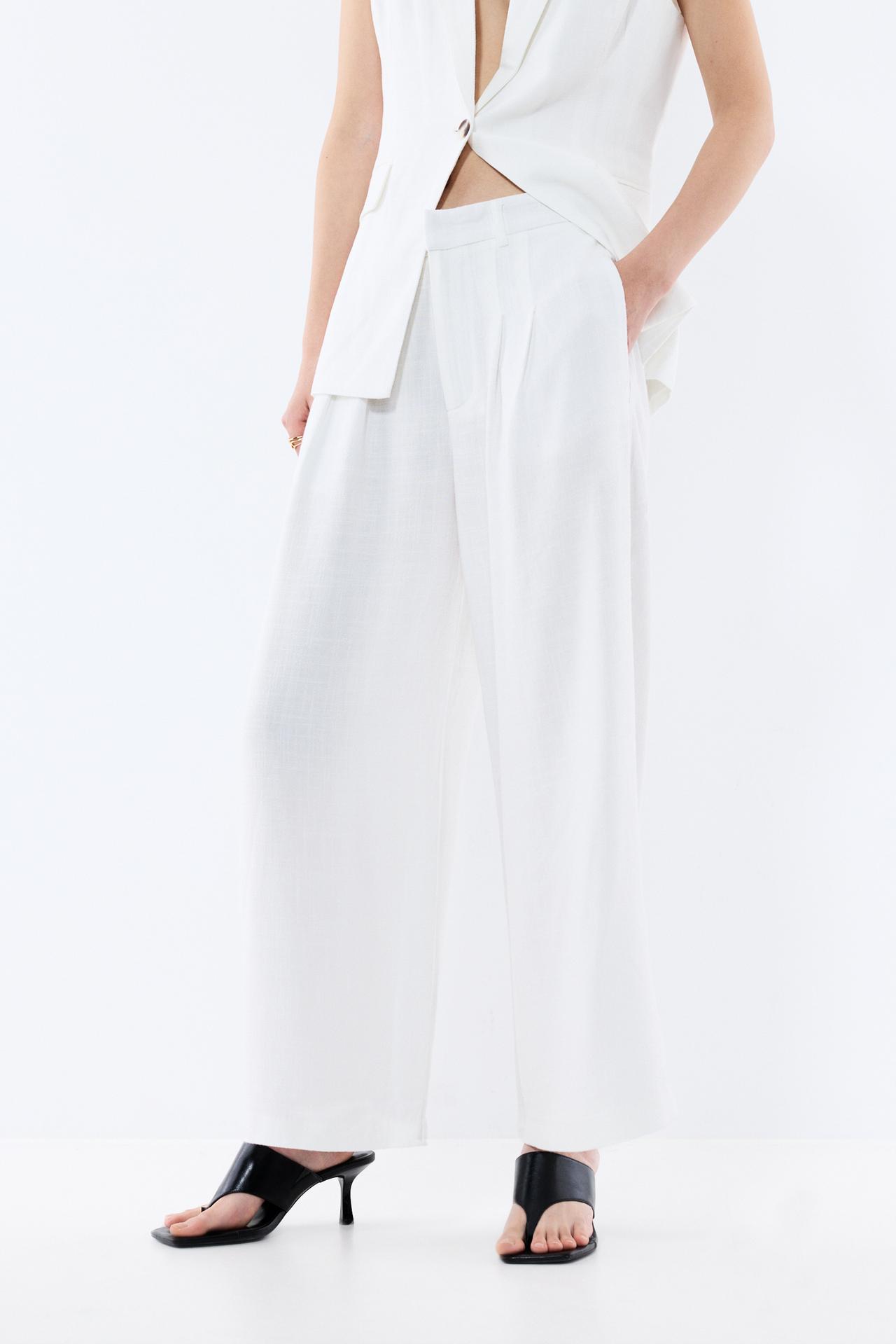 Rustic trousers — WHITE