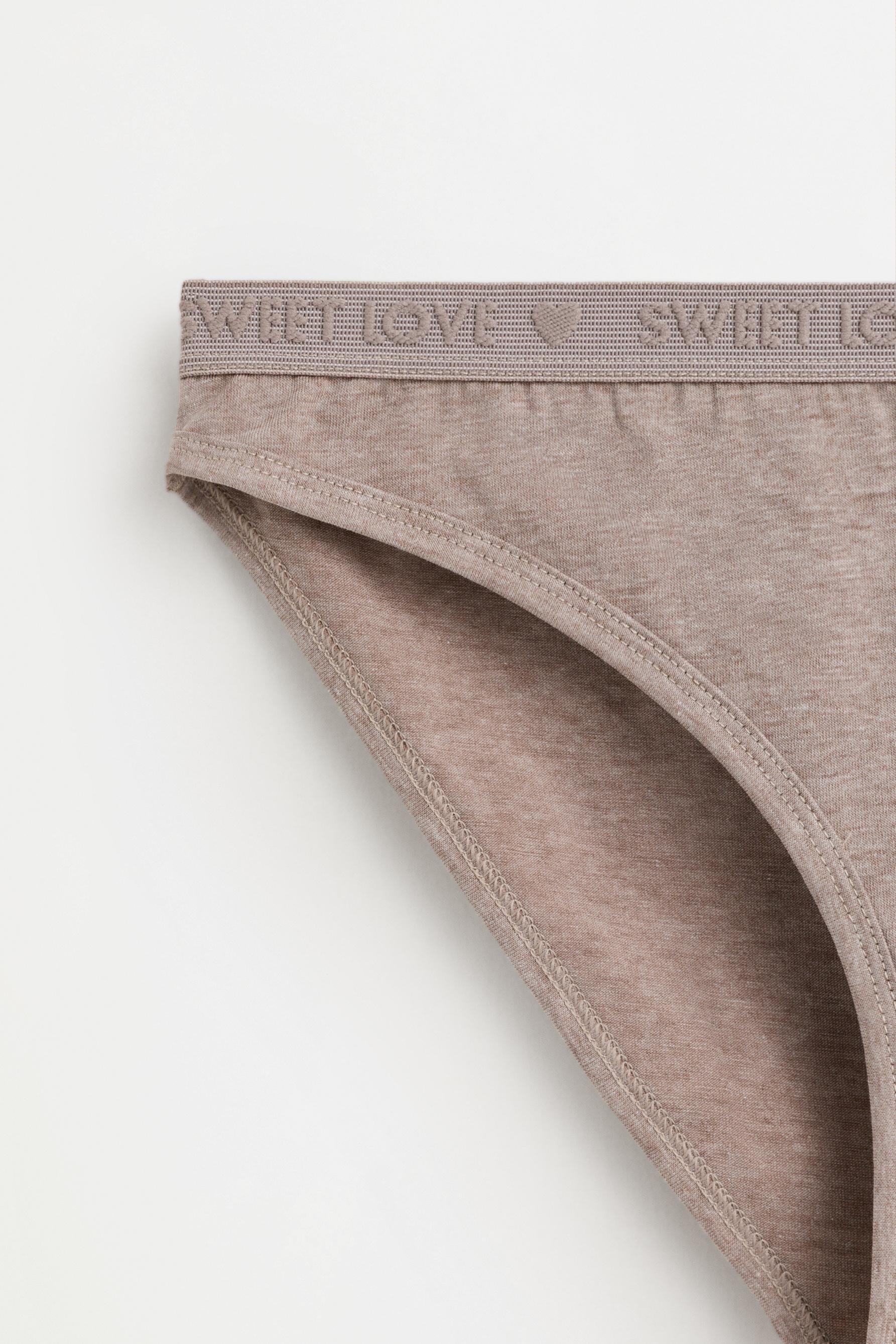 4-pack of classic cotton briefs — BROWN
