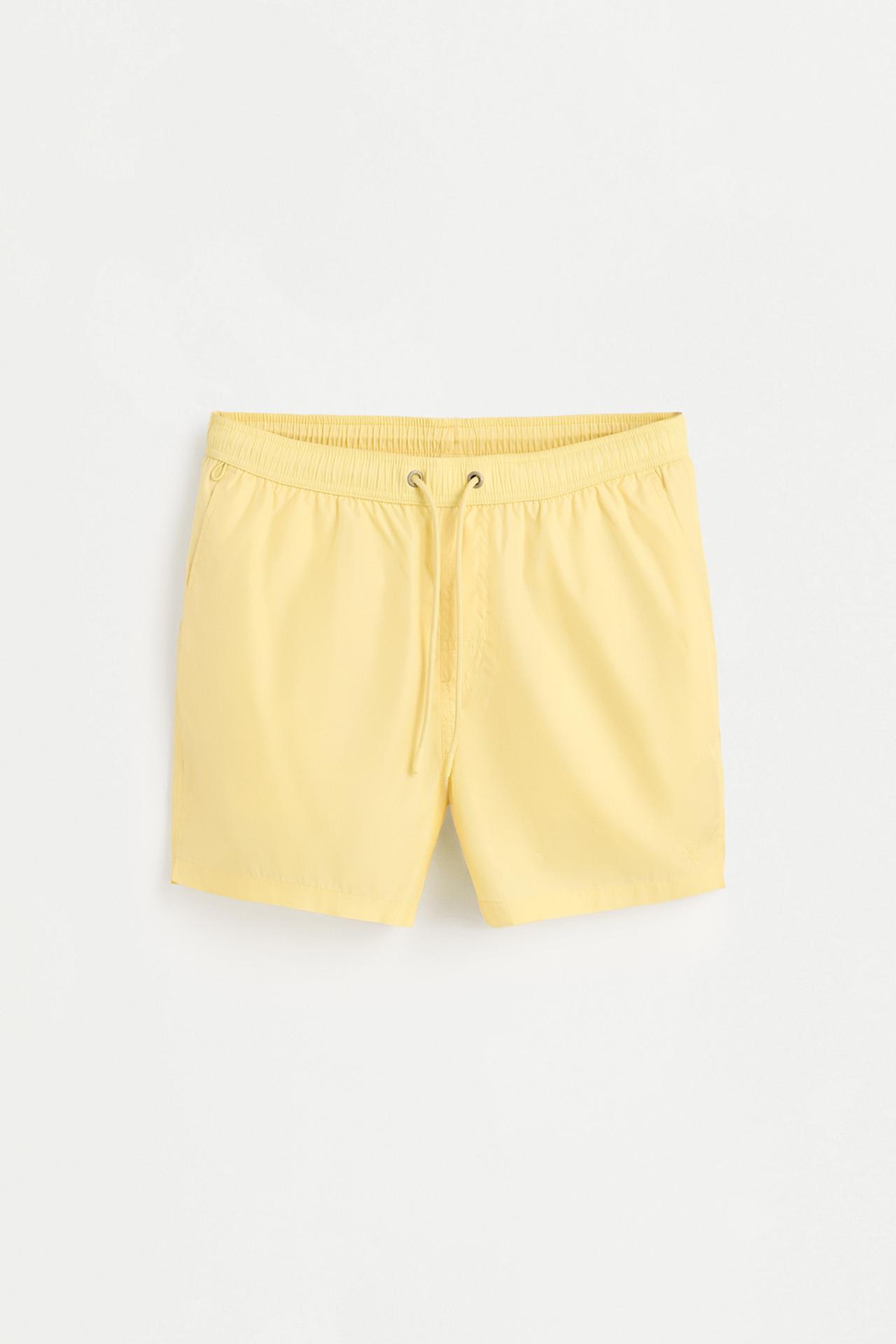 Basic regular fit swim shorts — PASTEL YELLOW