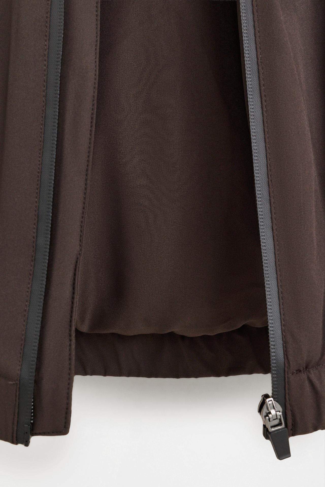 Quilted jacket — CHOCOLATE