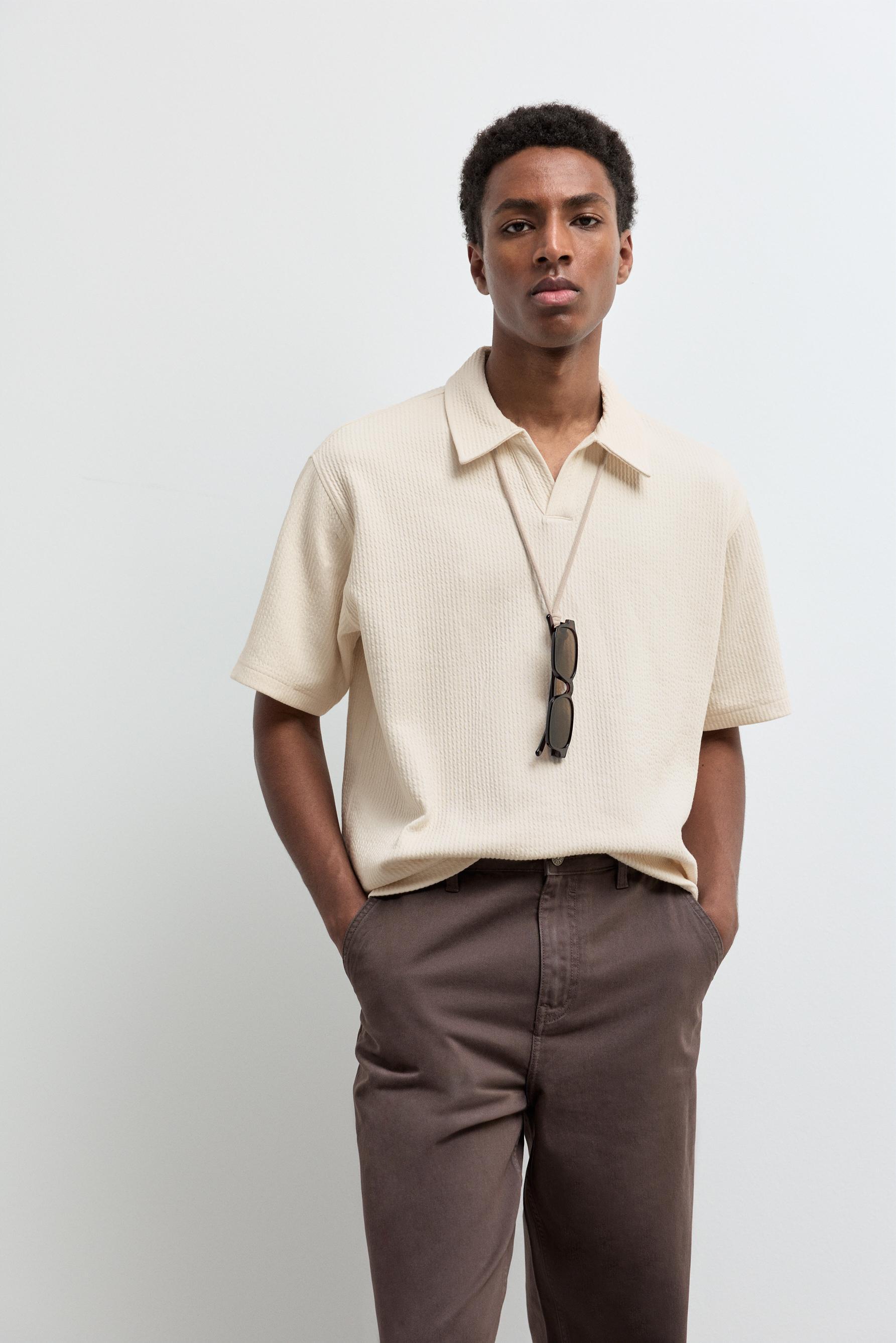 Dokulu polo yaka t-shirt - BAYRAM KOLEKSİYON - Erkek | LEFTIES Turkey