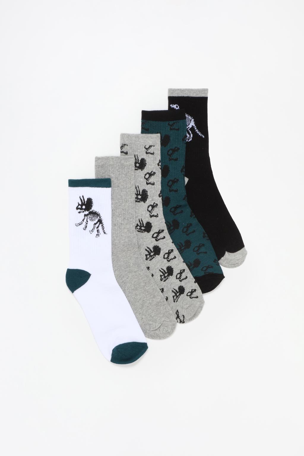 5-Pack of dinosaur socks