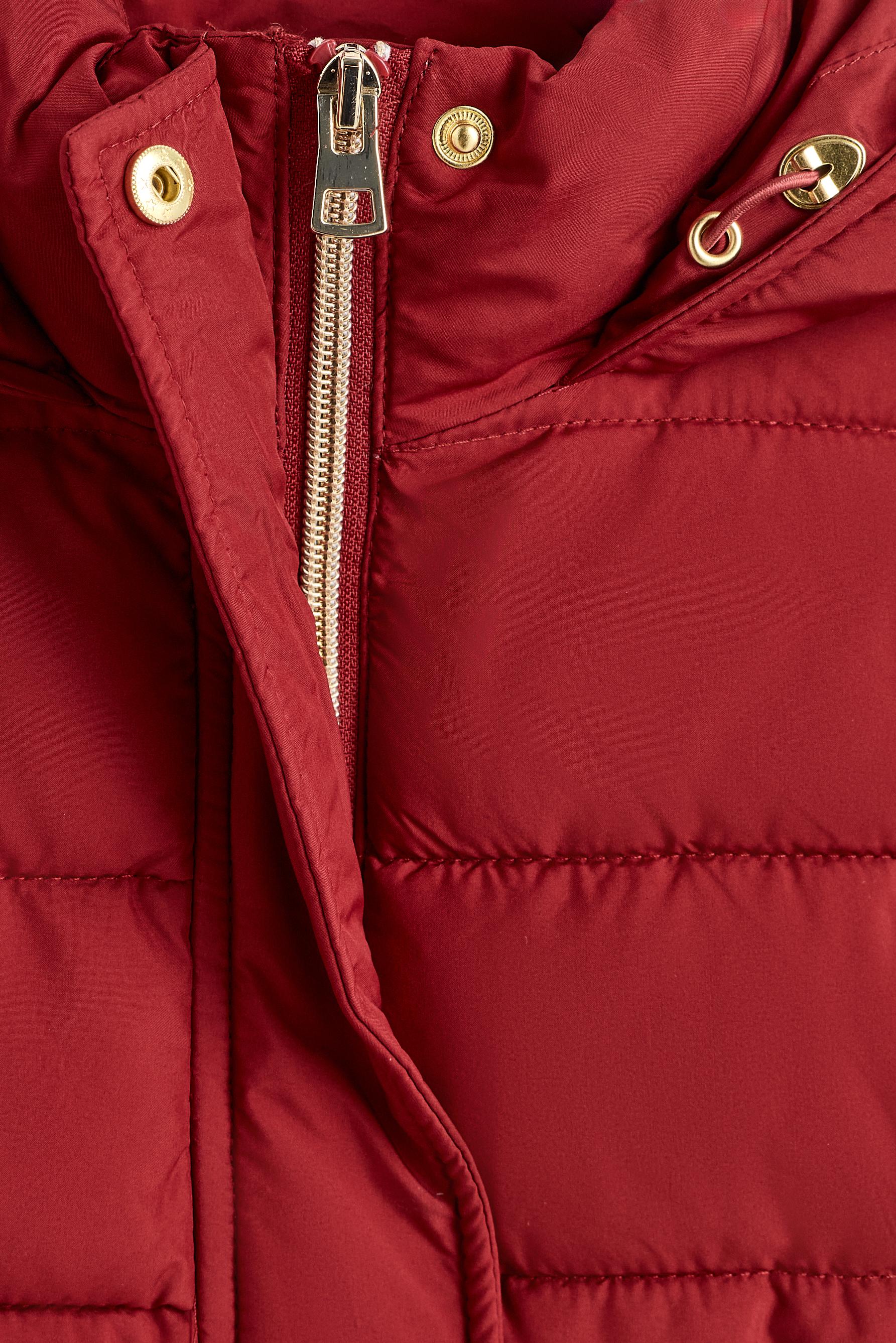 Quilted hooded jacket — BRIGHT RED