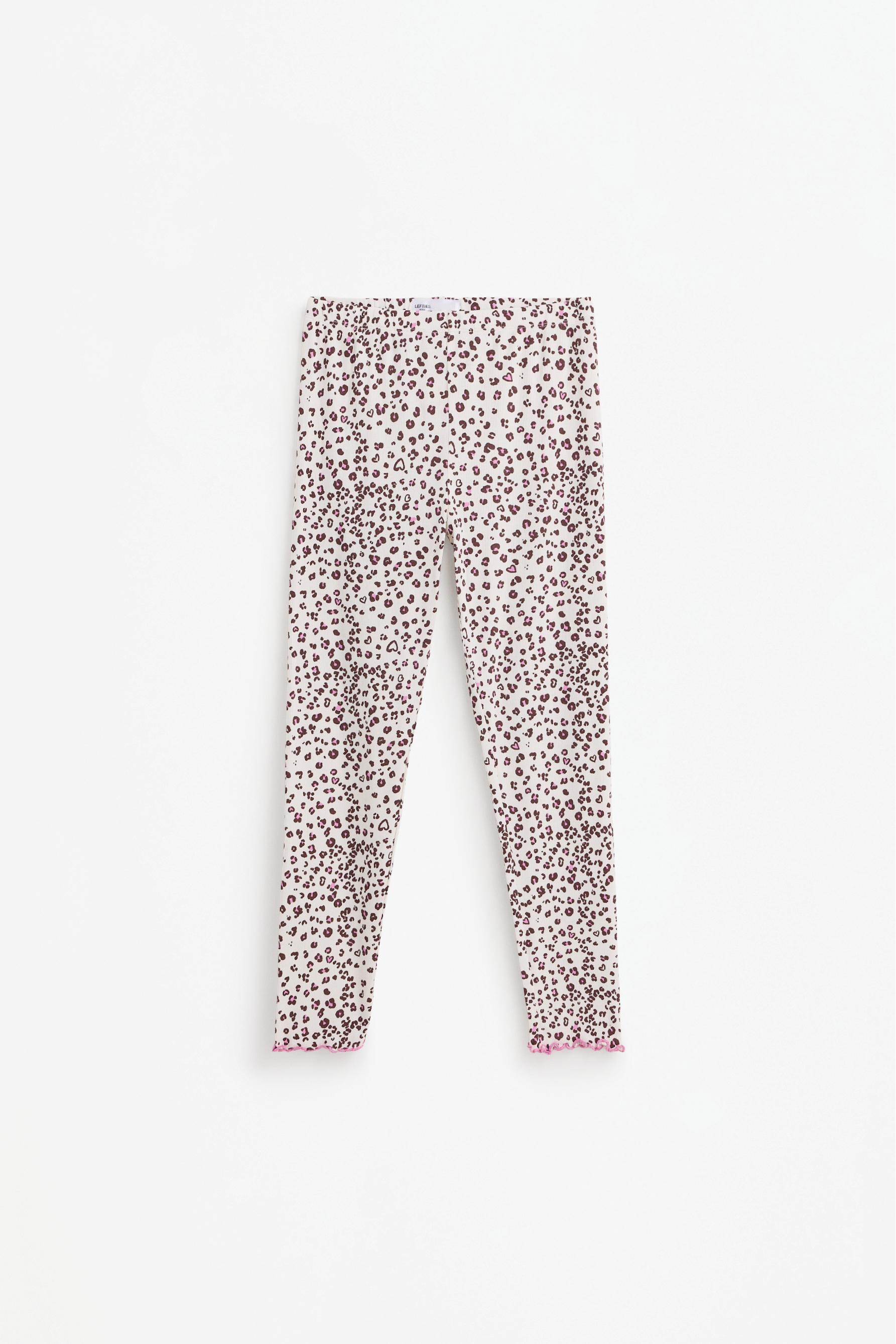 Ribbed animal print pyjamas — LEOPARD PRINT
