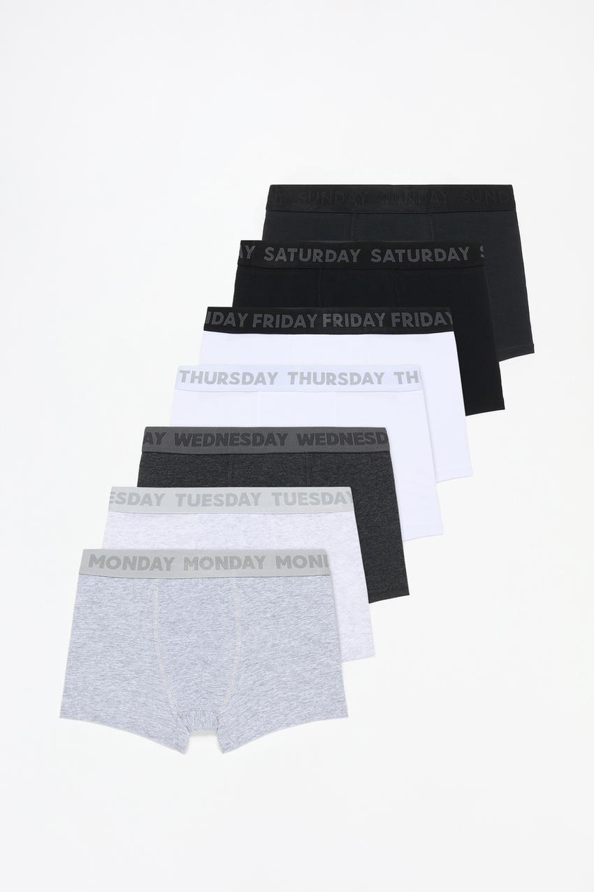 Pack calzones bóxer semanal Tiro Alto Jeans ROPA Mujer