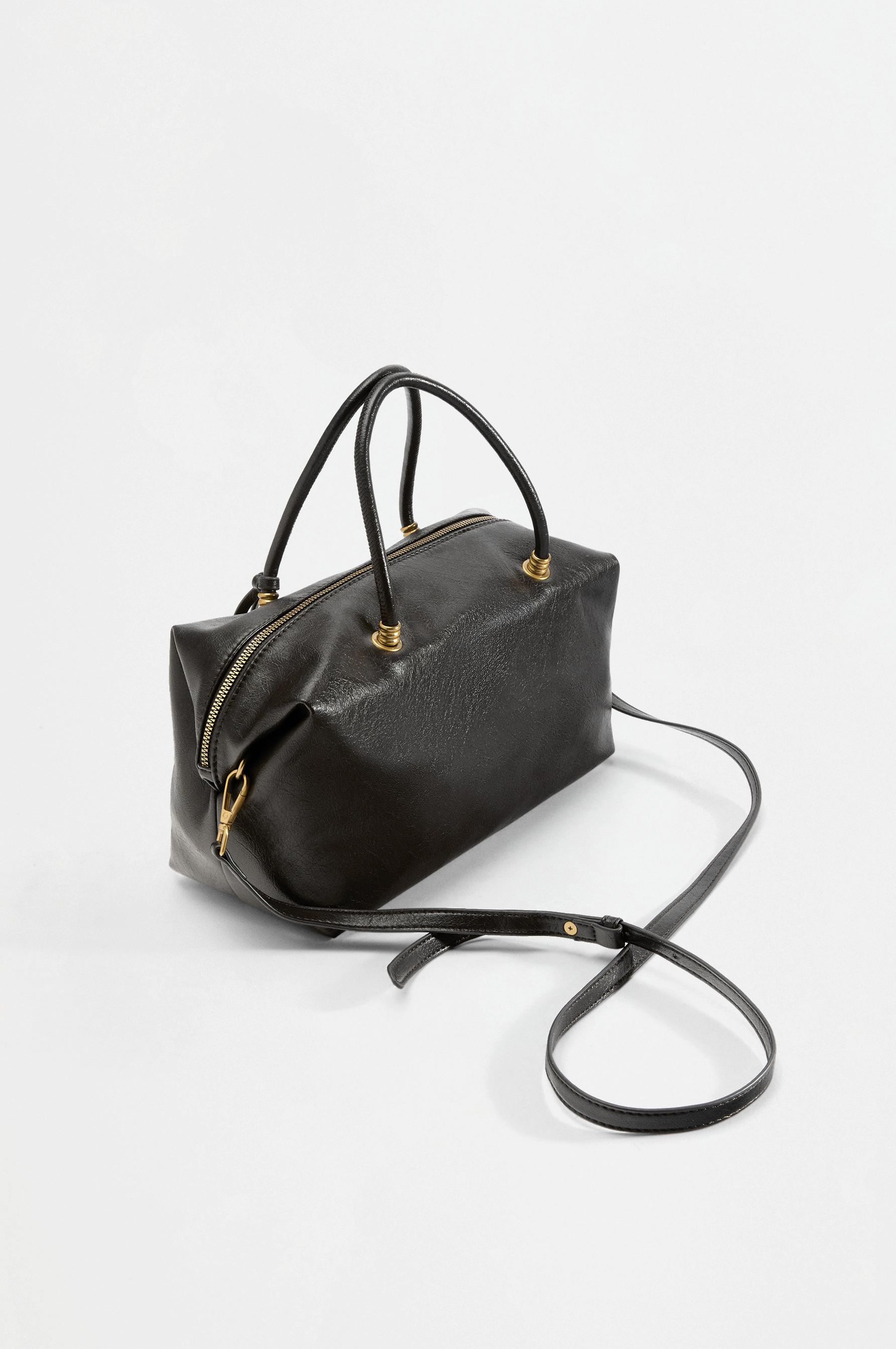Bowling bag with charm — BLACK