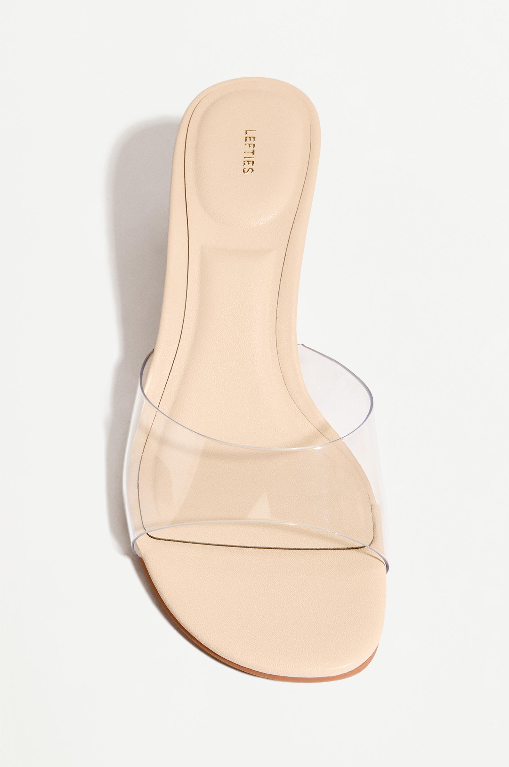 Jute wedge sandal — TRANSPARENT