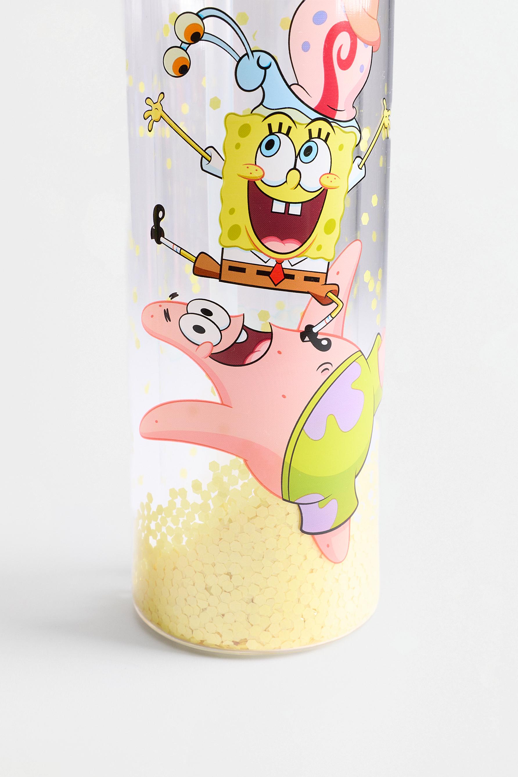 Large SpongeBob SquarePants Nickelodeon™ sequin bottle — YELLOW